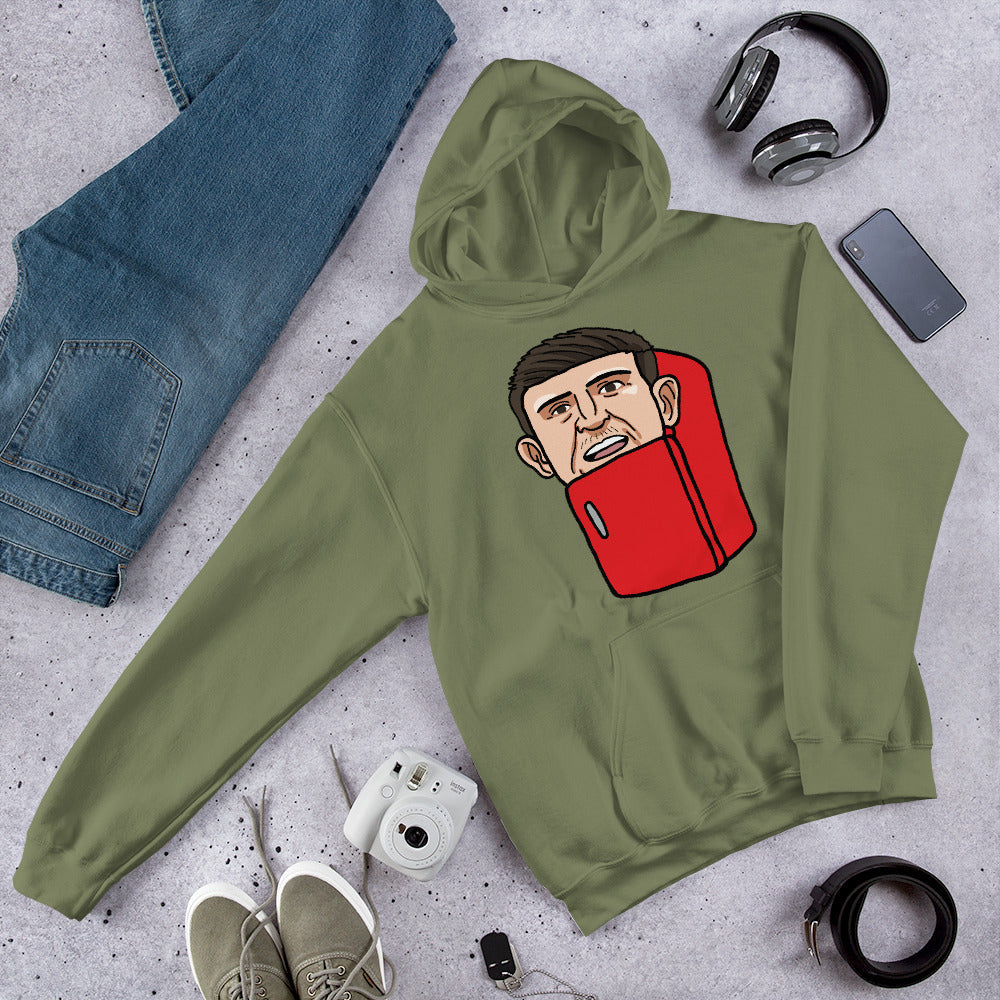 Harry ''The Fridge'' Maguire Unisex Hoodie Military Green Hoodies Football Harry Maguire Manchester United The Fridge Next Cult Brand