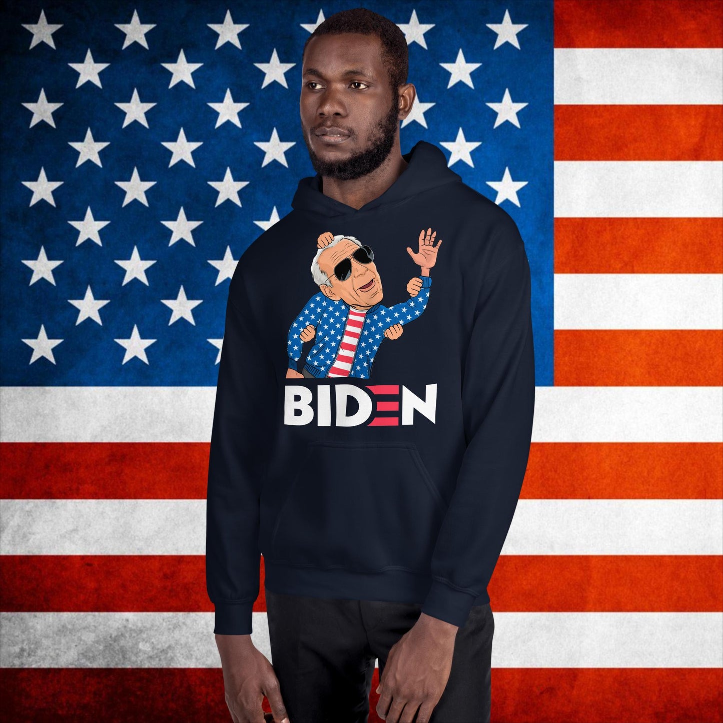 Weekend at Biden's Joe Biden Meme Democrat Republican Trump Gift Biden Gift 90s Vintage Unisex Hoodie Navy Hoodies Democrats Joe Biden Politics Next Cult Brand