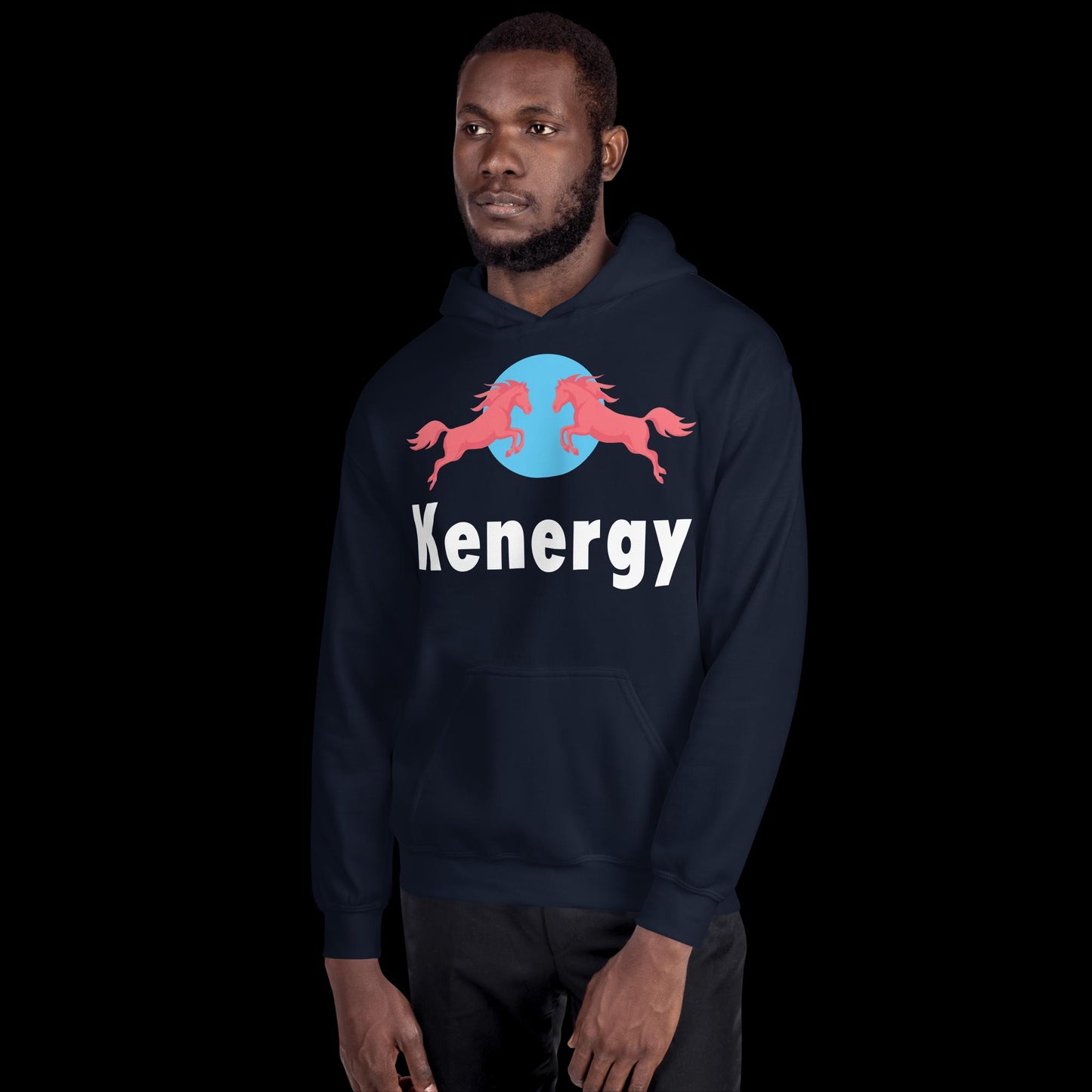 Kenergy Red Bull Ken Barbie Ryan Gosling Kenergy Unisex Hoodie Navy Hoodies Barbie Ken Kenergy Movies Next Cult Brand