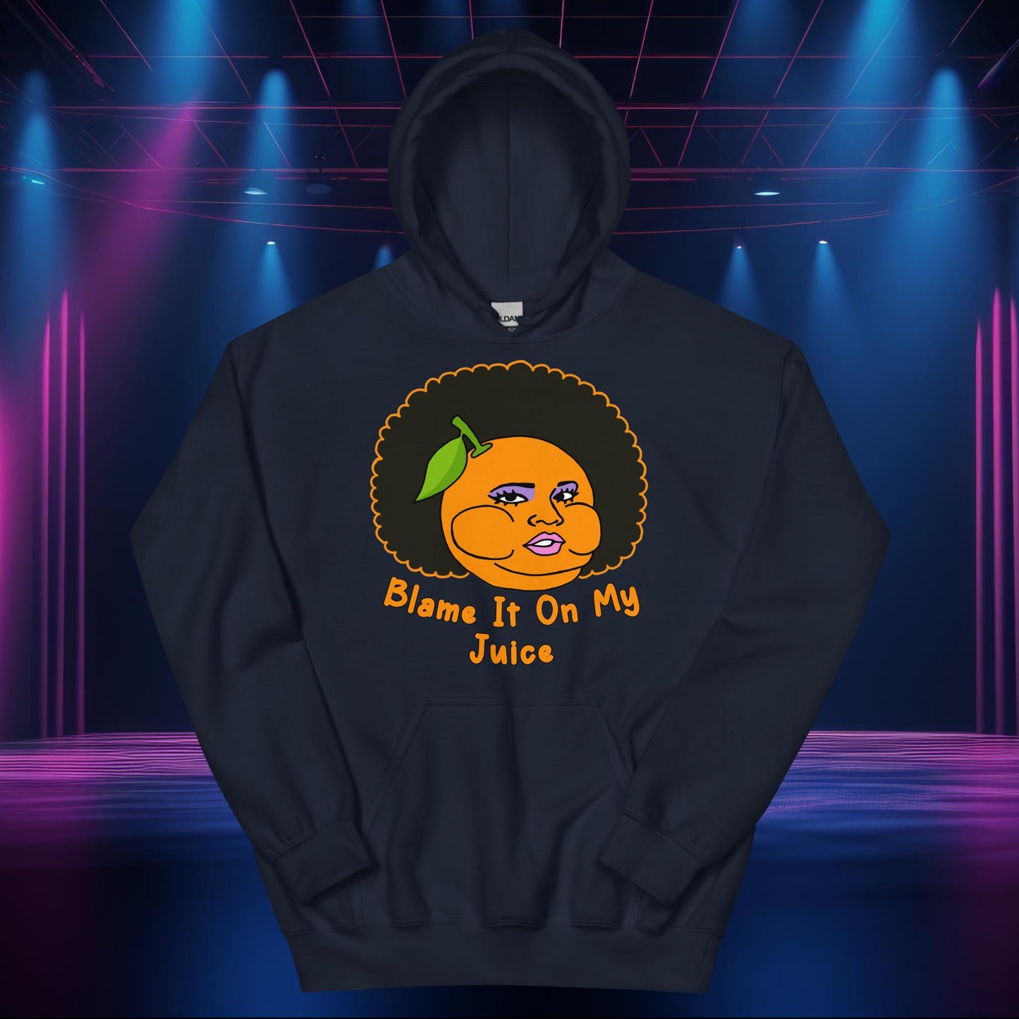 Blame It On My Juice Lizzo Special Tour Lizzo Merch Lizzo Gift Lizzo Song Lyrics Lizzo Unisex Hoodie Navy Hoodies Lizzo Music Next Cult Brand