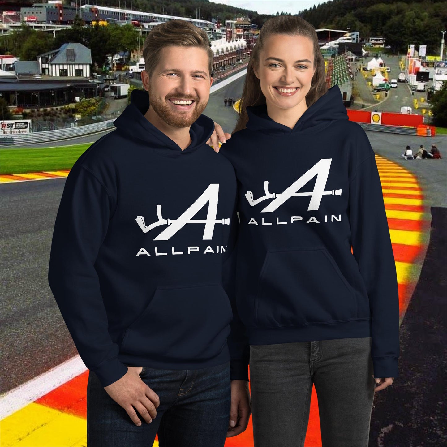 Allpain Alpine F1 Formula 1 Pierre Gasly Esteban Ocon Alpine Unisex Hoodie Navy Hoodies Alpine F1 Next Cult Brand