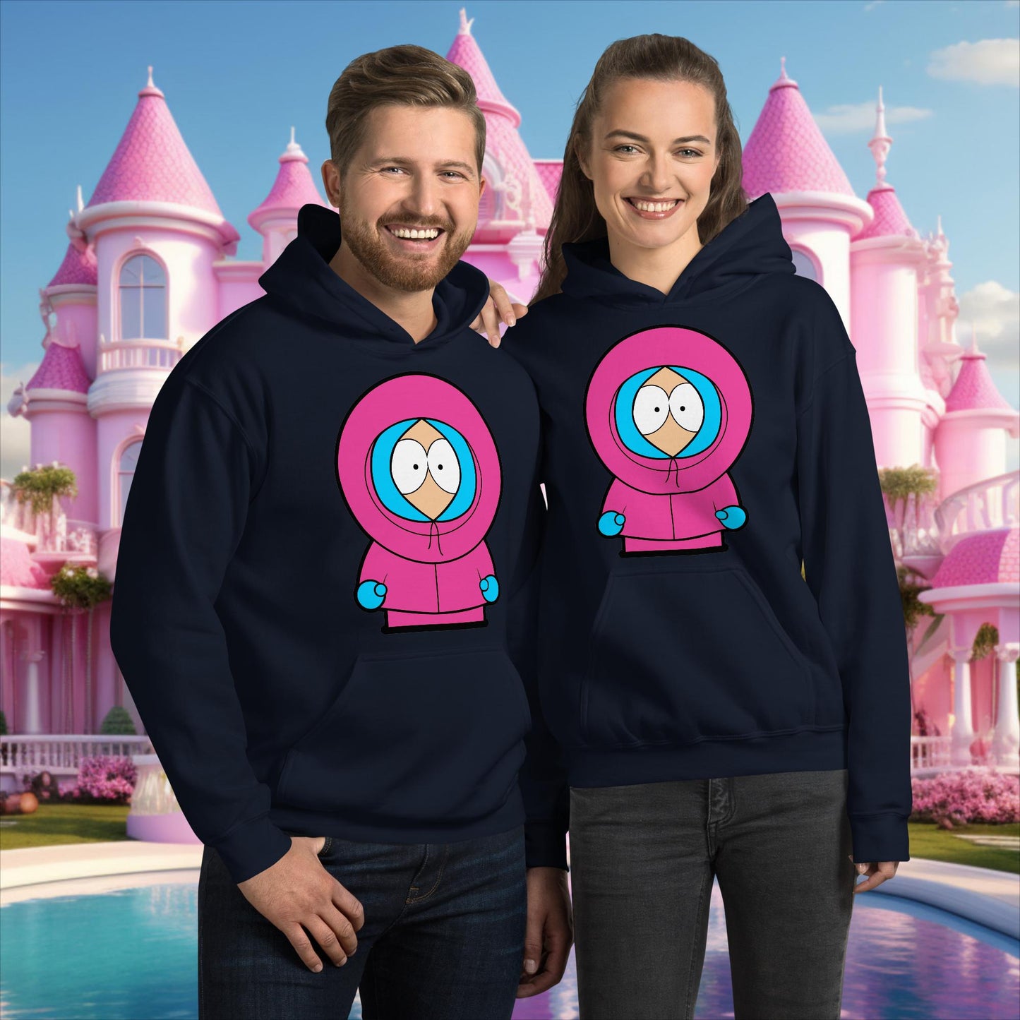 Kenny McCormick Ken Ryan Gosling Barbie South Park Kenny Unisex Hoodie Navy Hoodies Barbie Ken Kenny Movies South Park TV Shows Next Cult Brand