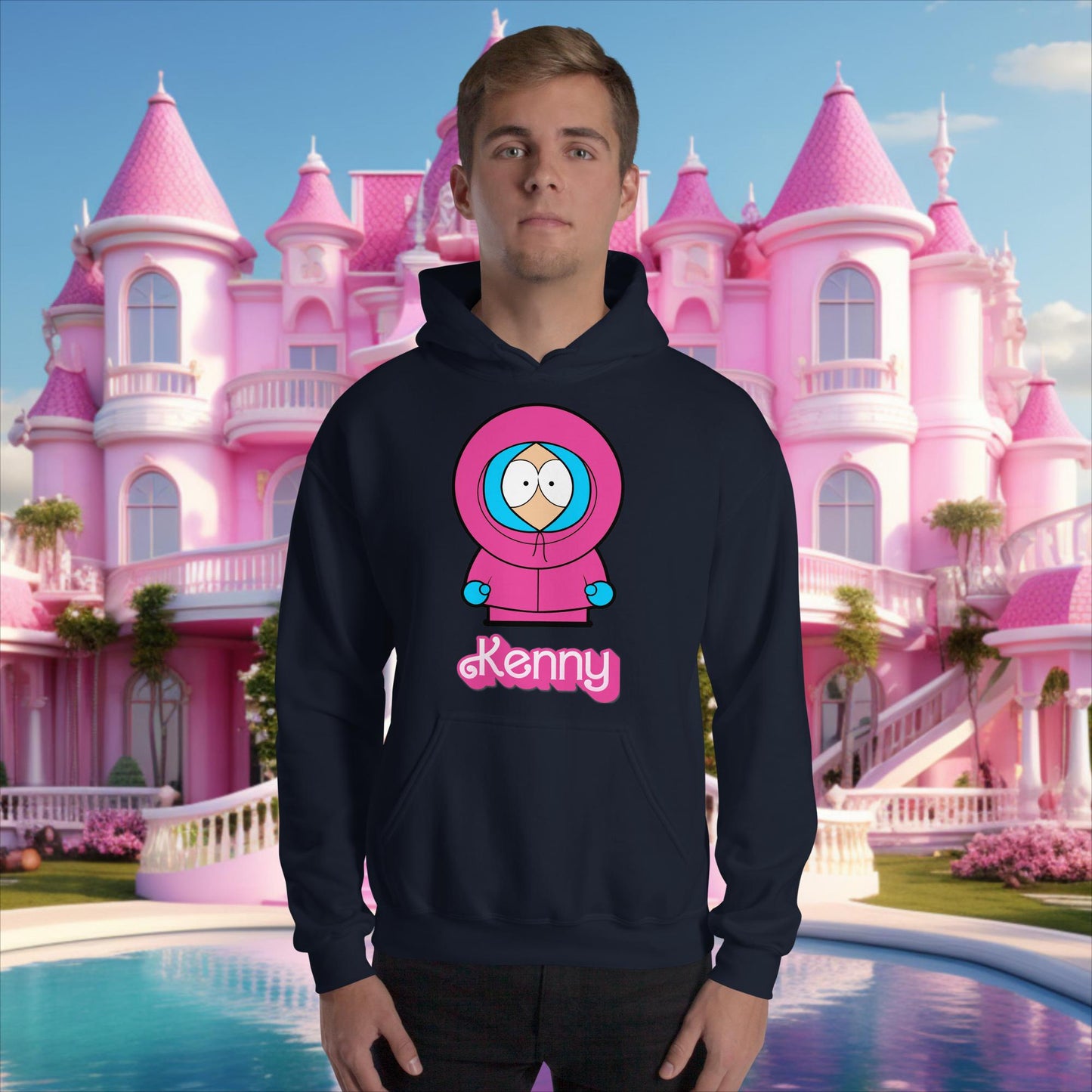 Kenny McCormick Ken Ryan Gosling Barbie South Park Kenny Unisex Hoodie Navy Hoodies Barbie Ken Kenny Movies South Park TV Shows Next Cult Brand