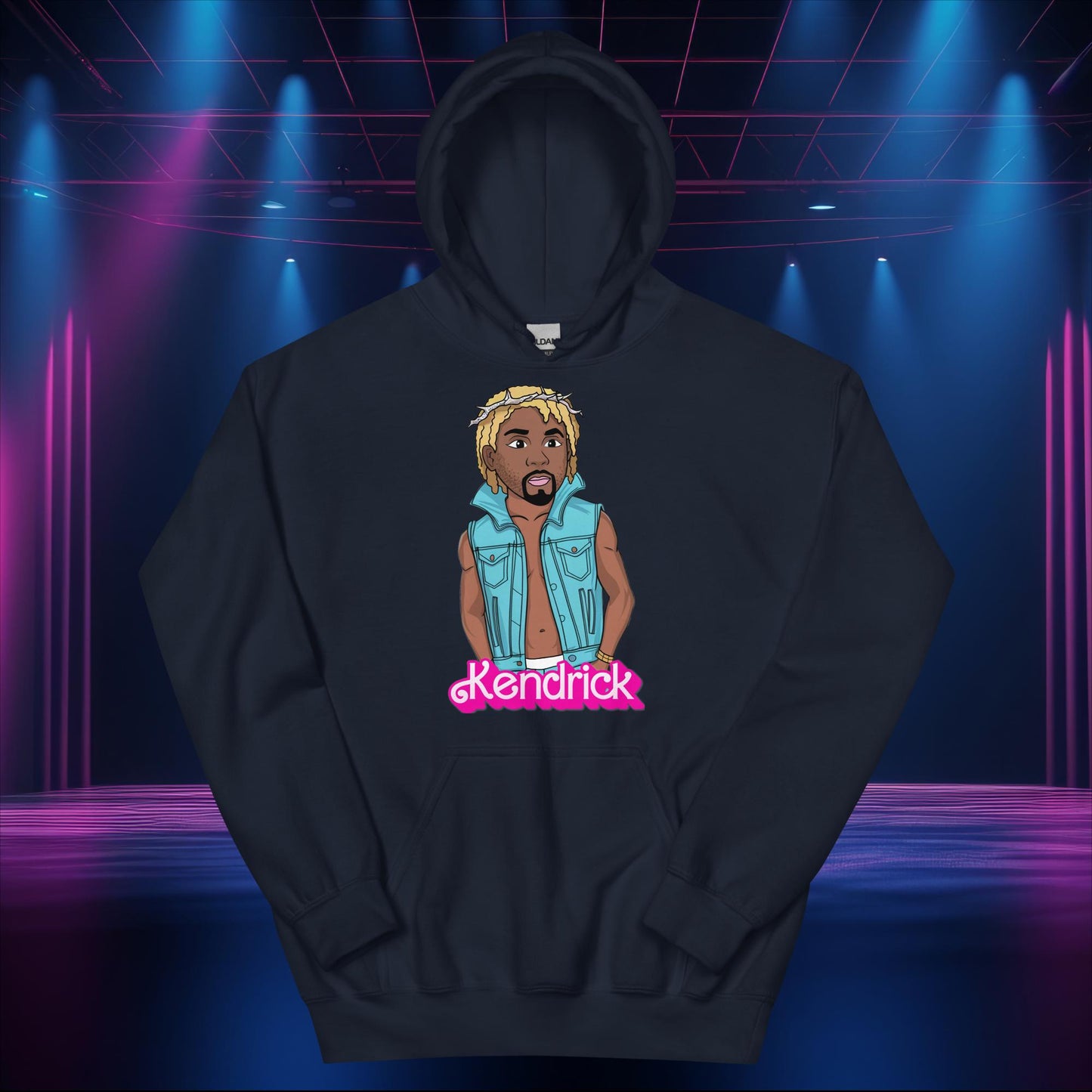 Kendrick Ken Ryan Gosling Barbie Hip Hop Rap Kendrick Lamar Unisex Hoodie Navy Hoodies Barbie Ken Kendrick Lamar Movies Music Next Cult Brand