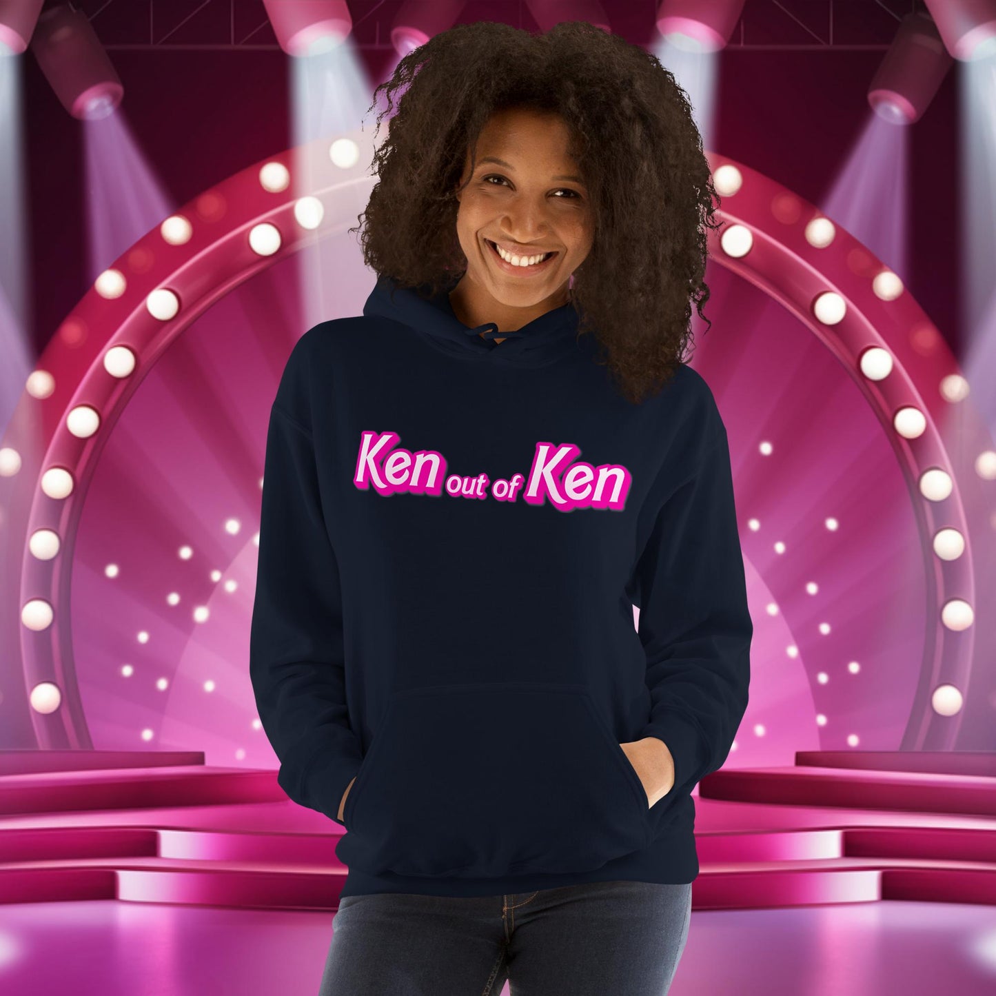 Ken out of Ken Barbie Movie Unisex Hoodie Navy Hoodies Barbie Ken Movies Next Cult Brand