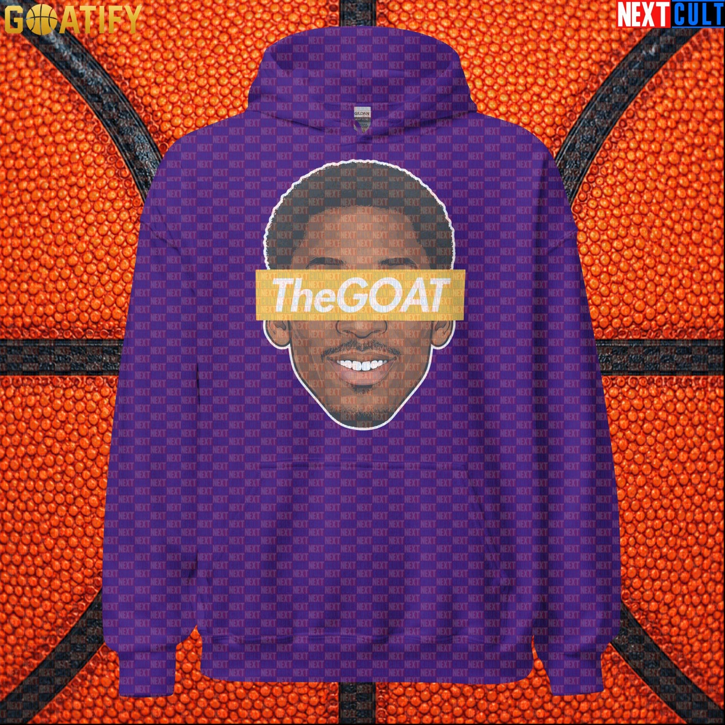 Kobe Bryant Hoodie – Young Kobe The GOAT Pullover for Lakers Fans and Basketball Gifts Purple Hoodies Next Cult Brand