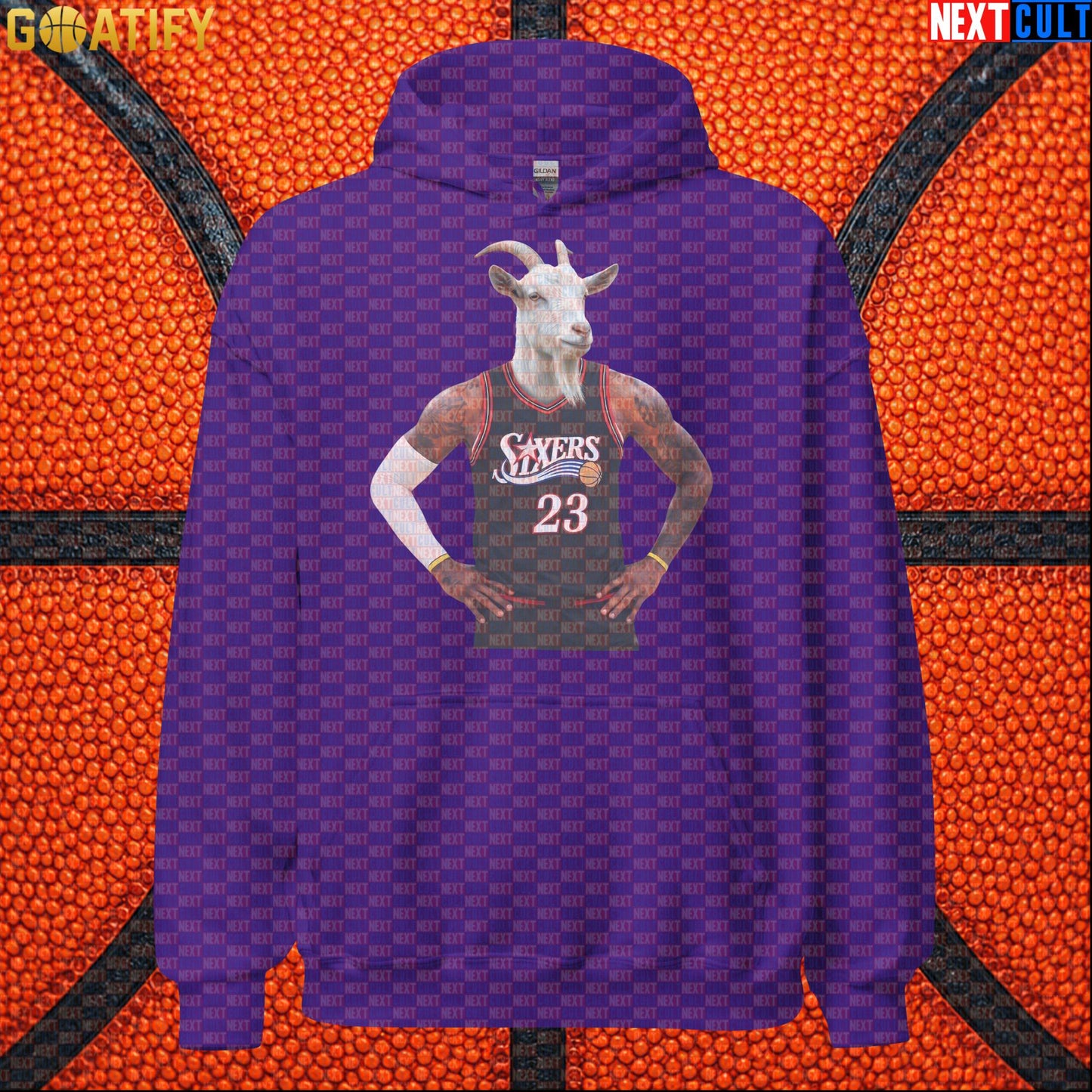 LeBron James Hoodie – Philly GOAT Pullover for 76ers Basketball Fans & Game Day Purple Hoodies Next Cult Brand