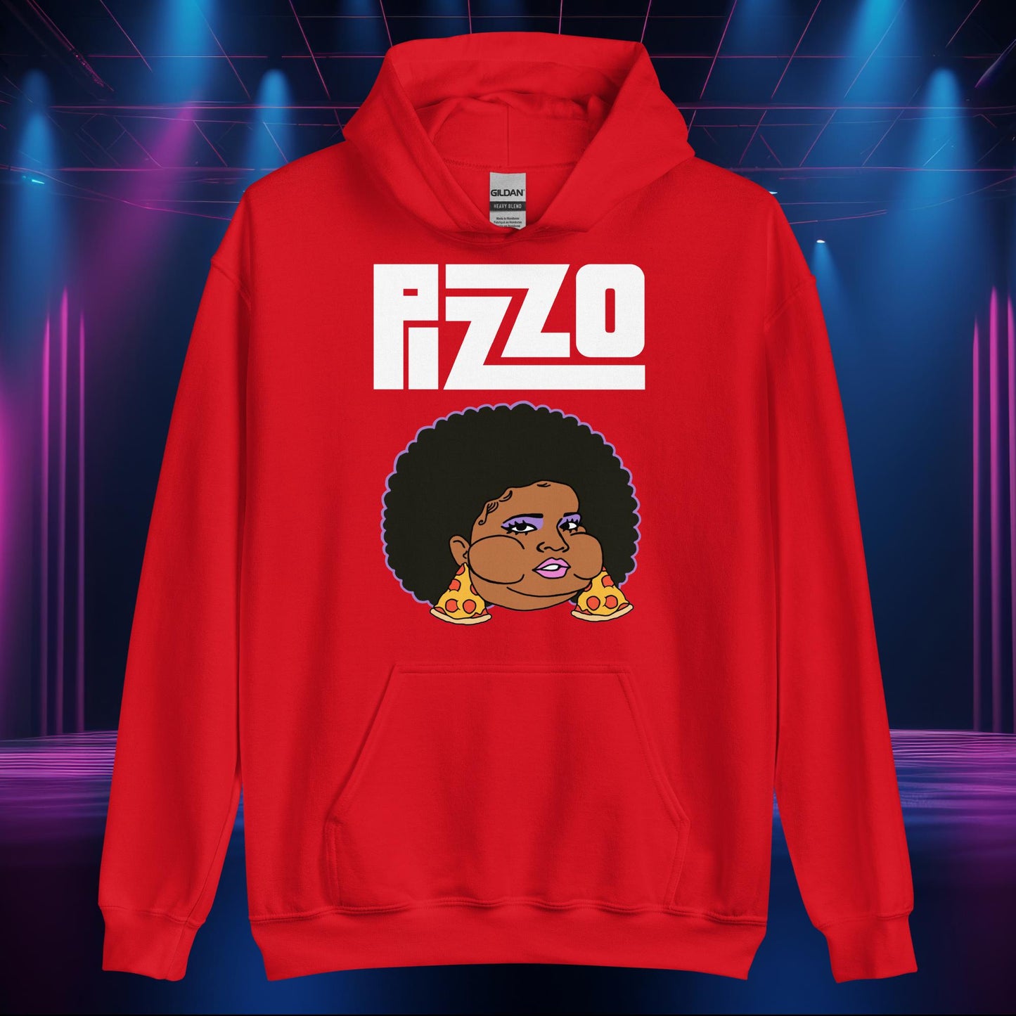 Pizzo Lizzo Pizza Lizzo Merch Lizzo Gift Body Positivity Body empowerment Lizzo Unisex Hoodie Red Hoodies Lizzo Music Next Cult Brand
