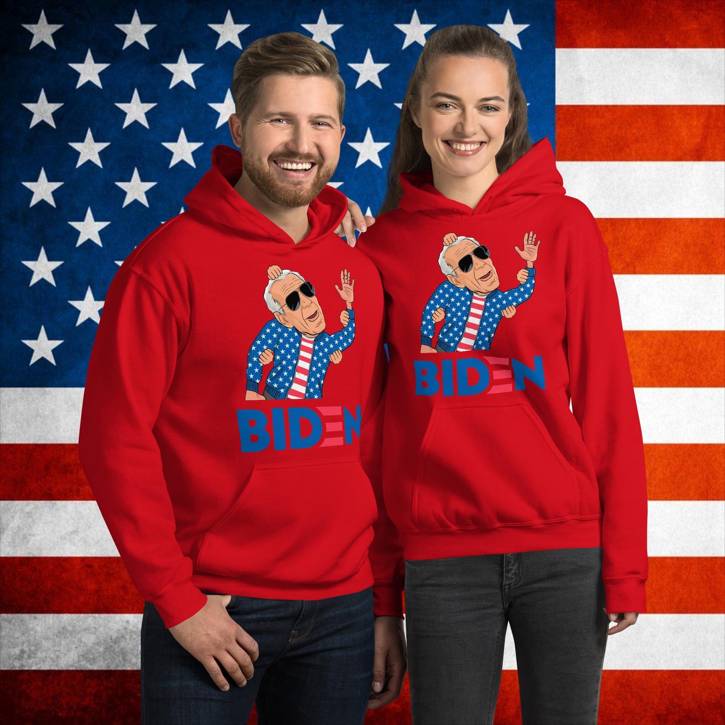 Weekend at Biden's Joe Biden Meme Democrat Republican Trump Gift Biden Gift 90s Vintage Unisex Hoodie Red Hoodies Democrats Joe Biden Politics Next Cult Brand