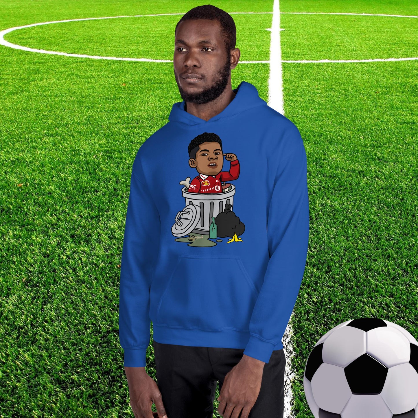 Trashford Marcus Rashford Manchester United Gift Man United Gift Marcus Rashford Unisex Hoodie Royal Hoodies Football Manchester United Marcus Rashford Next Cult Brand