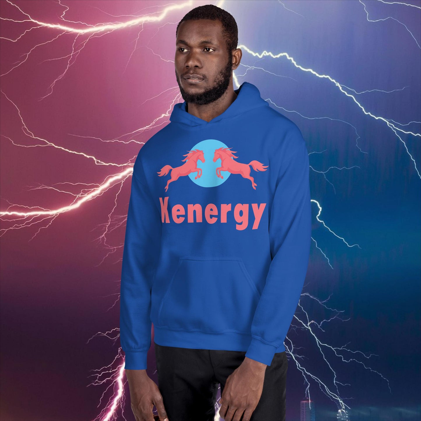 Kenergy Red Bull Ken Barbie Ryan Gosling Kenergy Unisex Hoodie Royal Hoodies Barbie Ken Kenergy Movies Next Cult Brand