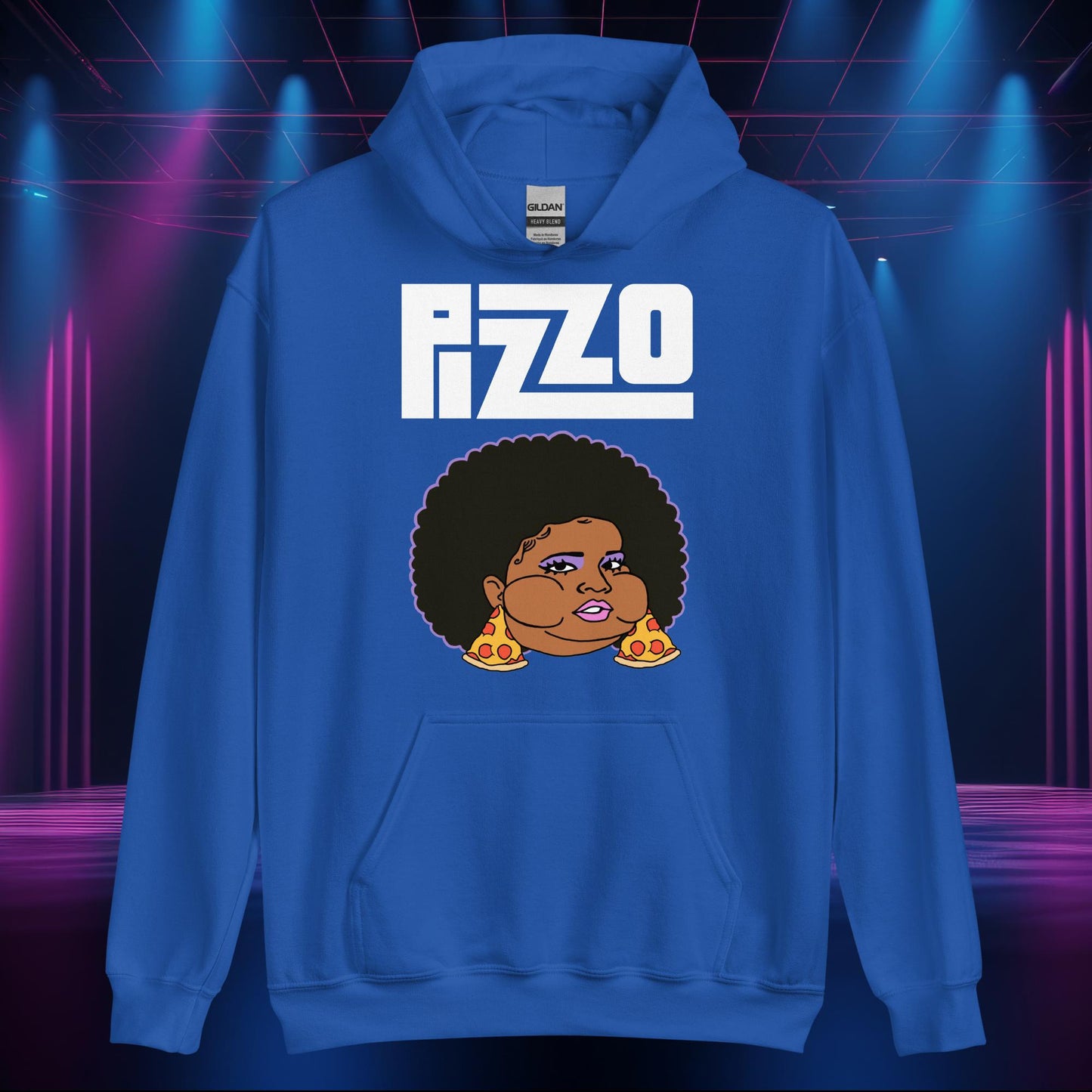 Pizzo Lizzo Pizza Lizzo Merch Lizzo Gift Body Positivity Body empowerment Lizzo Unisex Hoodie Royal Hoodies Lizzo Music Next Cult Brand