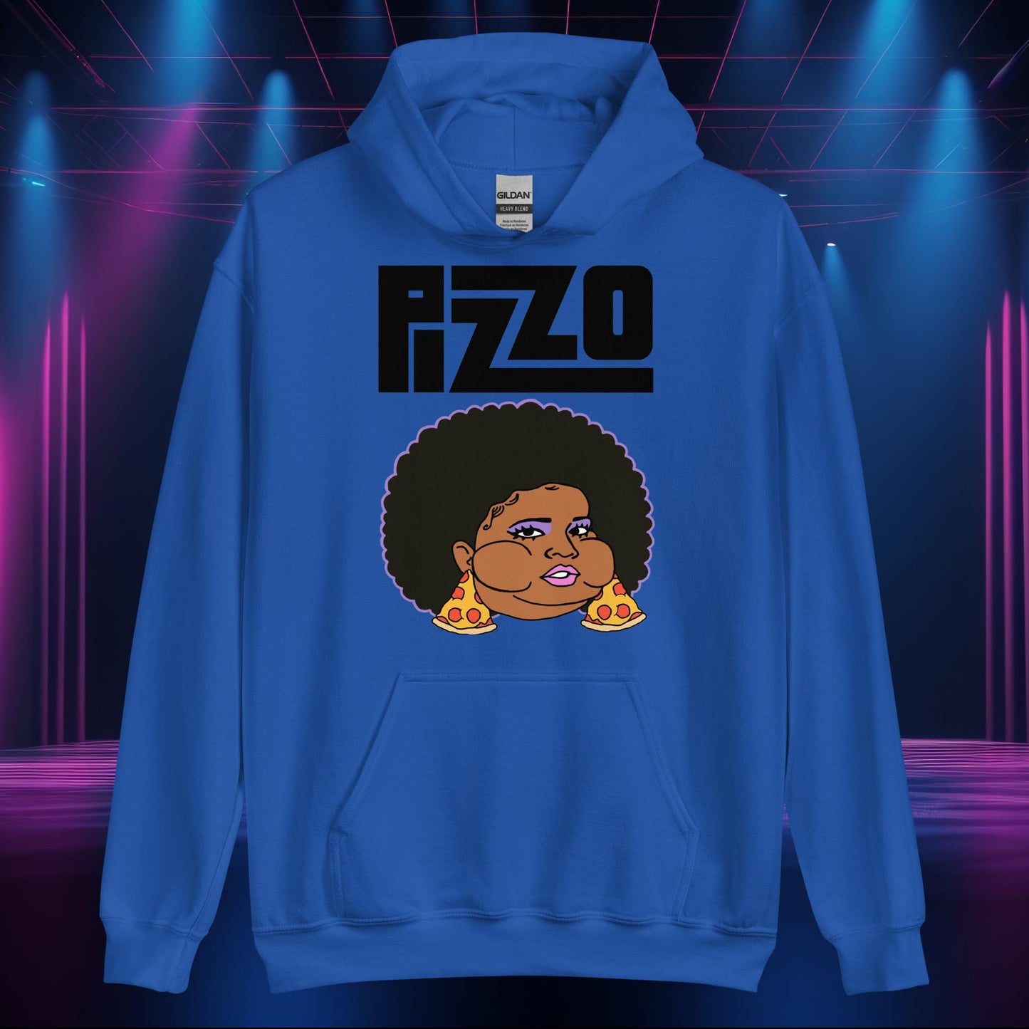 Pizzo Lizzo Pizza Lizzo Merch Lizzo Gift Body Positivity Body empowerment Lizzo Unisex Hoodie Royal Hoodies Lizzo Music Next Cult Brand