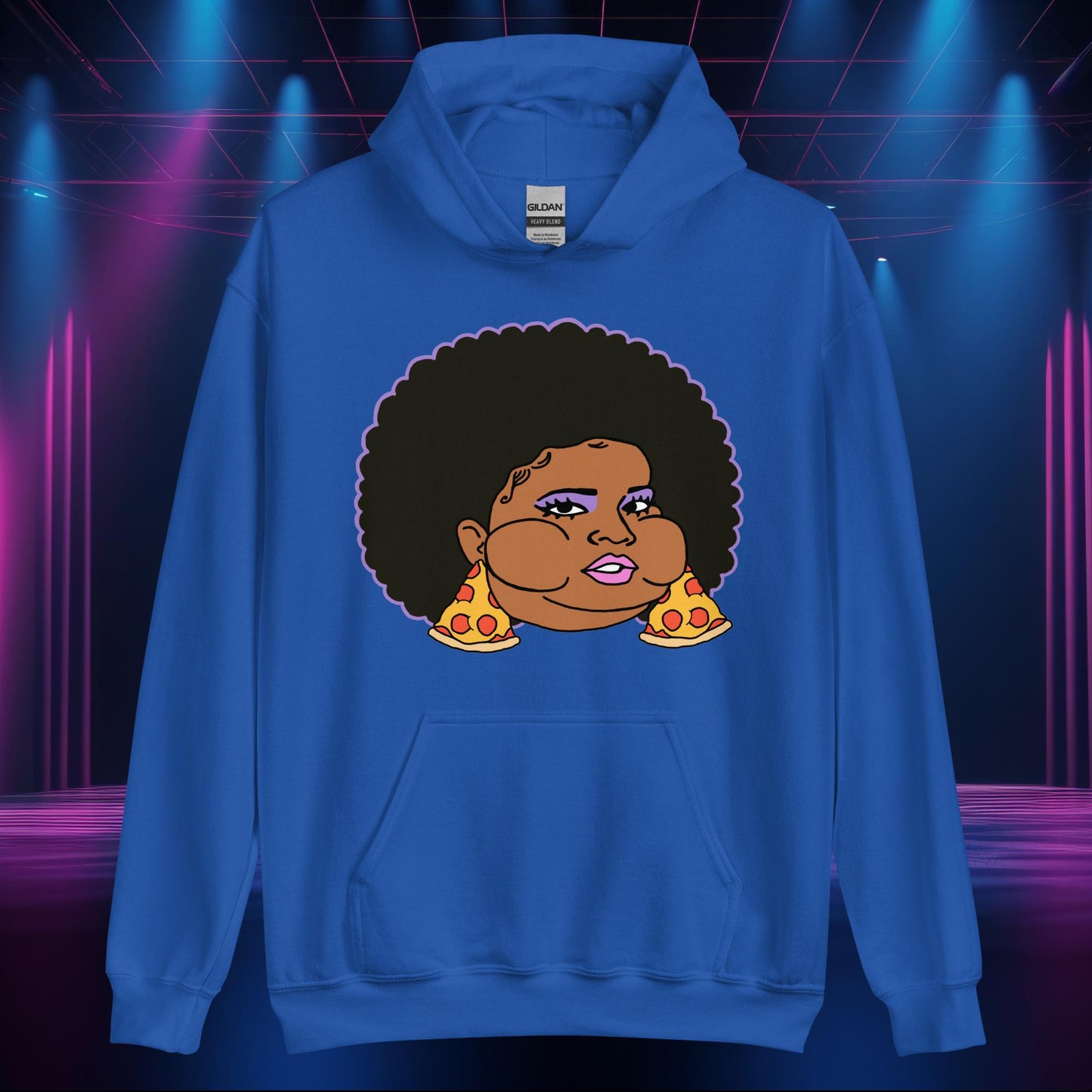 Pizzo Lizzo Pizza Lizzo Merch Lizzo Gift Body Positivity Body empowerment Lizzo Unisex Hoodie Royal Hoodies Lizzo Music Next Cult Brand