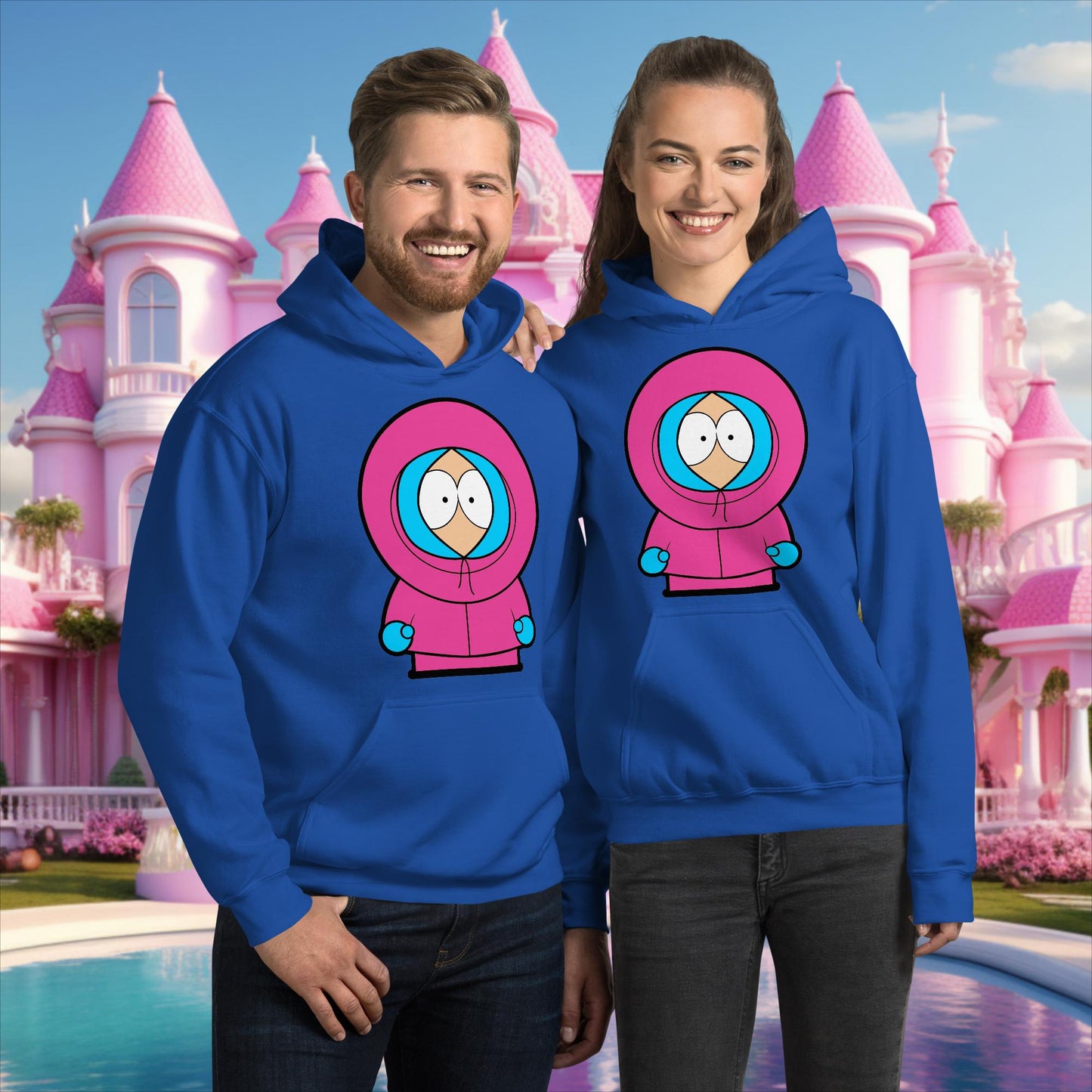 Kenny McCormick Ken Ryan Gosling Barbie South Park Kenny Unisex Hoodie Royal Hoodies Barbie Ken Kenny Movies South Park TV Shows Next Cult Brand