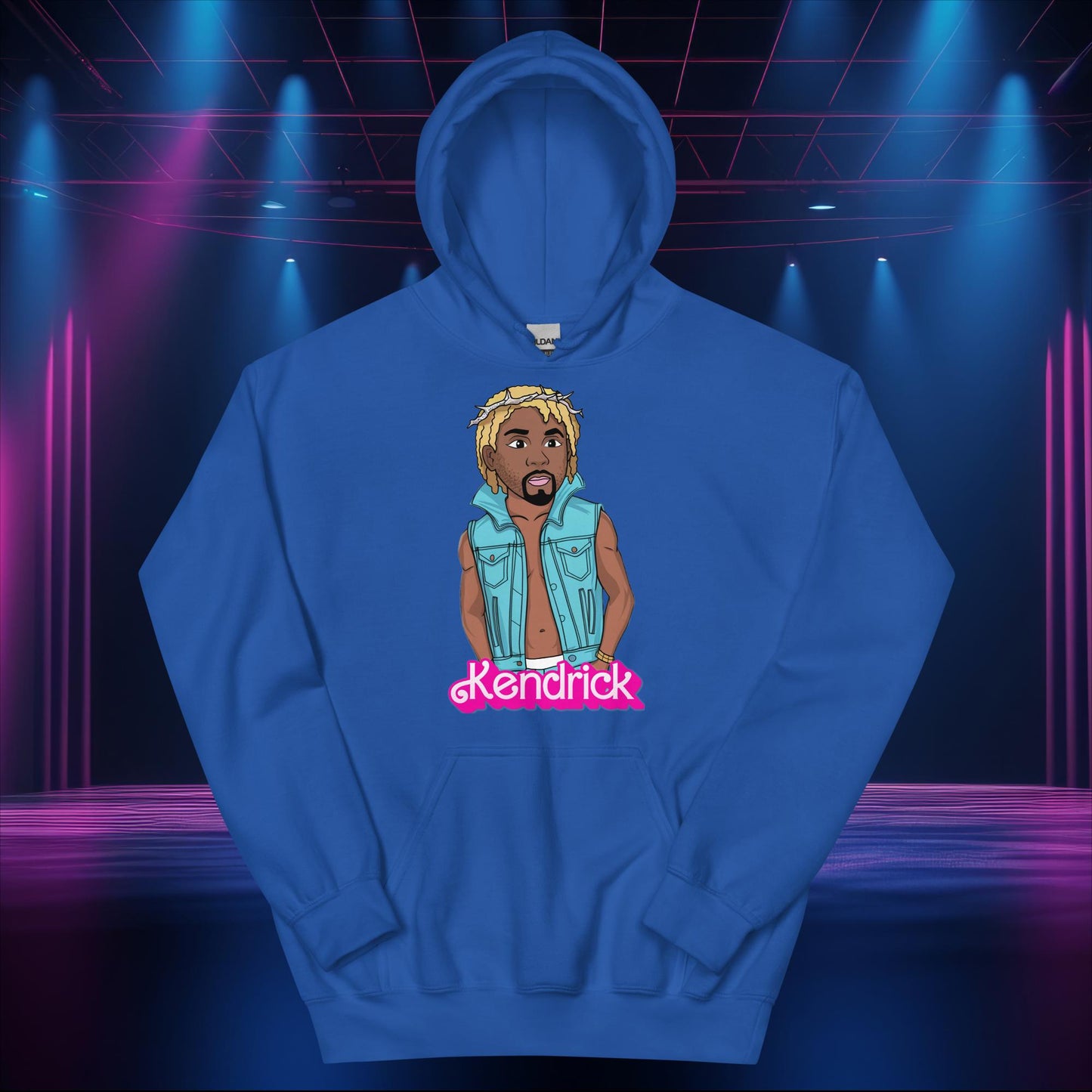 Kendrick Ken Ryan Gosling Barbie Hip Hop Rap Kendrick Lamar Unisex Hoodie Royal Hoodies Barbie Ken Kendrick Lamar Movies Music Next Cult Brand