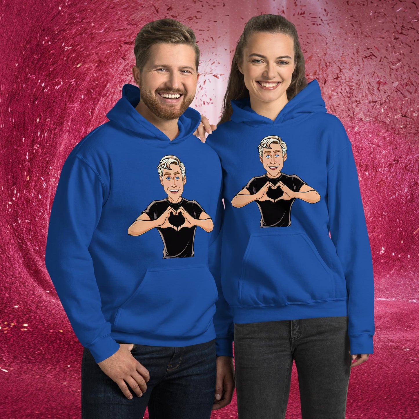 I Love Ryan Gosling Ken Barbie Movie I am Kenough Unisex Hoodie Royal Hoodies Barbie Celebrities Ken Movies Ryan Gosling Next Cult Brand