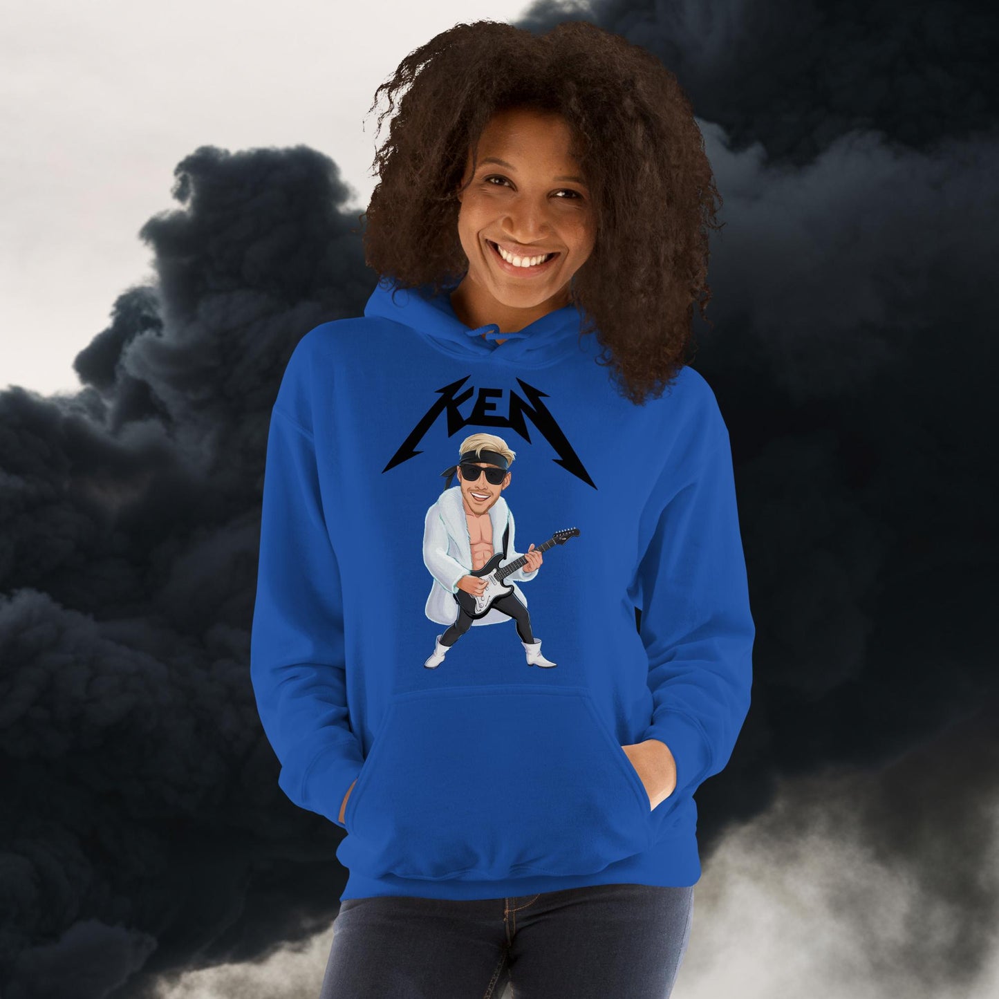 Rockstar Ken Barbie Movie Ryan Gosling Unisex Hoodie Royal Hoodies Barbie Celebrities Ken Movies Ryan Gosling Next Cult Brand