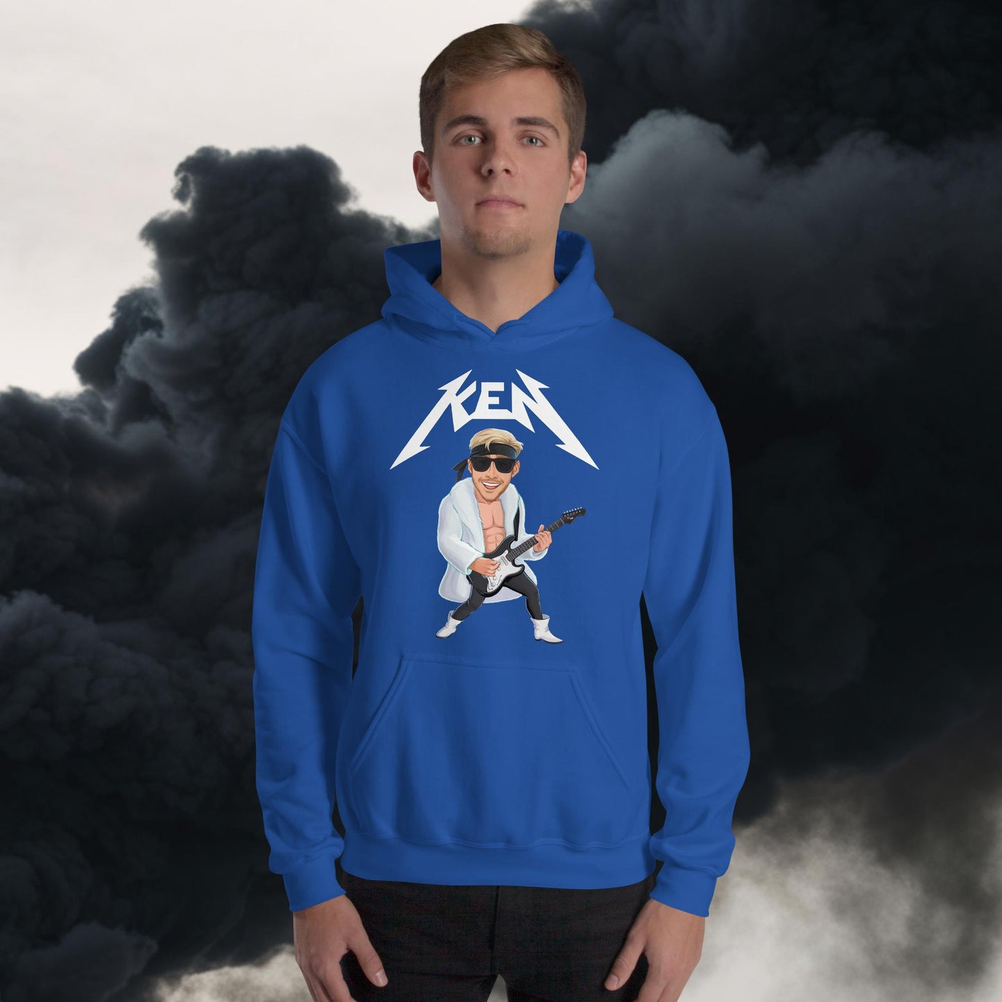 Rockstar Ken Barbie Movie Ryan Gosling Unisex Hoodie Royal Hoodies Barbie Celebrities Ken Movies Ryan Gosling Next Cult Brand