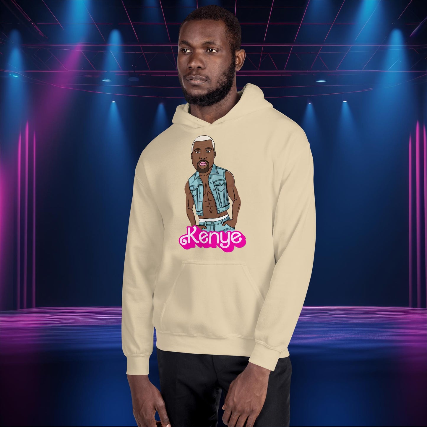 Kanye West Hoodie Kanye Jumper Kanye Pullover Barbie Hoodie Barbie Jumper Ken Hoodie Ken Jumper Ryan Gosling Hoodie Barbie Gift Ken Gift Sand Hoodies Barbie Kanye West Ken Movies Music Next Cult Brand
