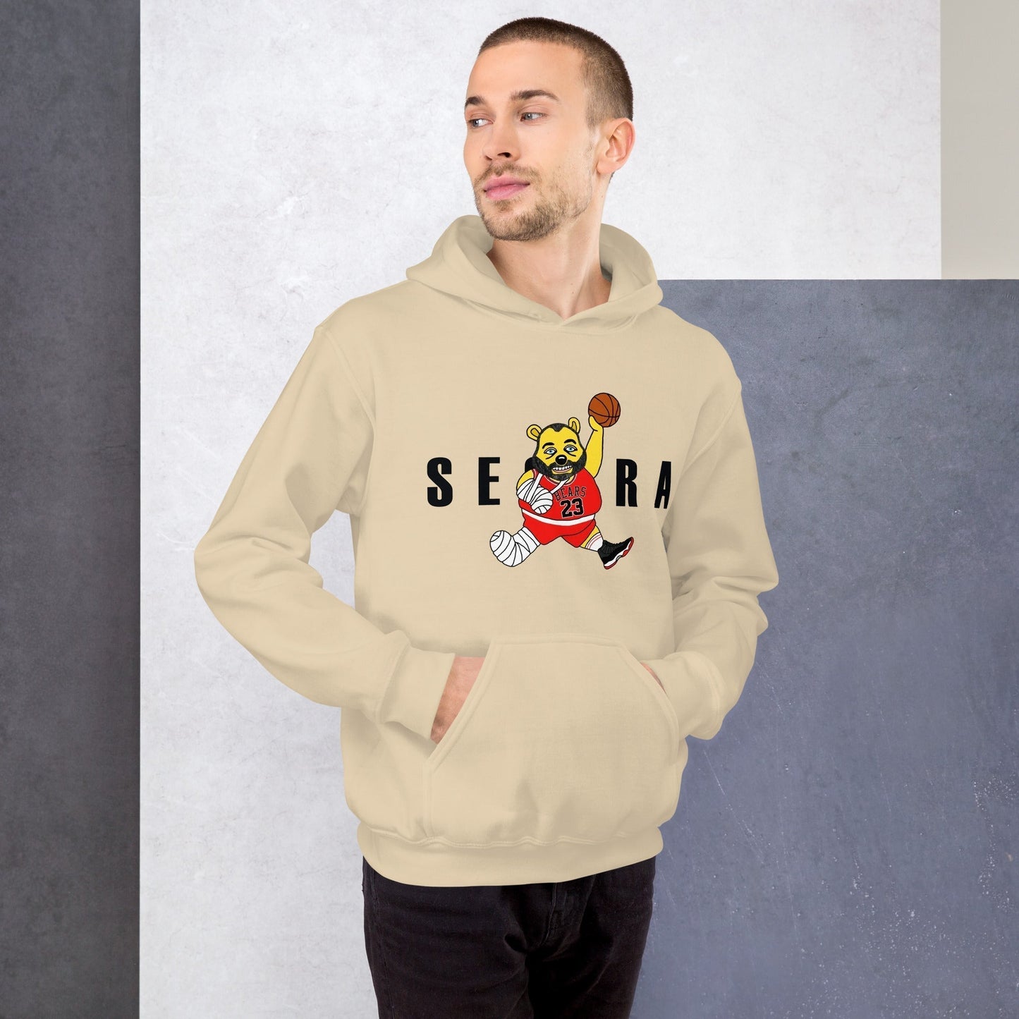 Air Segura, Tom Segura Basketball, Your Mom's House (YMH), 2 Bears 1 Cave, Funny Unisex Hoodie Sand Hoodies 2 Bears 1 Cave Air Segura Podcasts Stand-up Comedy Tom Segura YMH Next Cult Brand