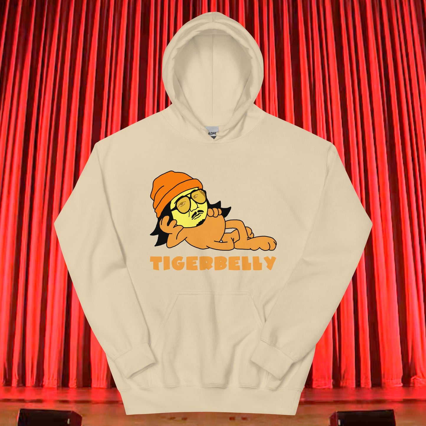 Bobby Lee Tigerbelly, Bobby Lee Merch, Tigerbelly Merch, Bobby Lee Gift, Funny Tigerbelly Gift, Tigerbelly Podcast, TigerBelly Unisex Hoodie Sand Hoodies Bobby Lee Podcasts Stand-up Comedy TigerBelly Next Cult Brand