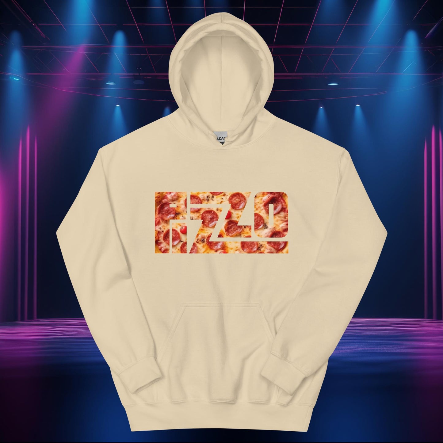 Pizzo Logo Lizzo Pizza Lizzo Merch Lizzo Gift Body Positivity Body empowerment Lizzo Unisex Hoodie Sand Hoodies Lizzo Music Next Cult Brand