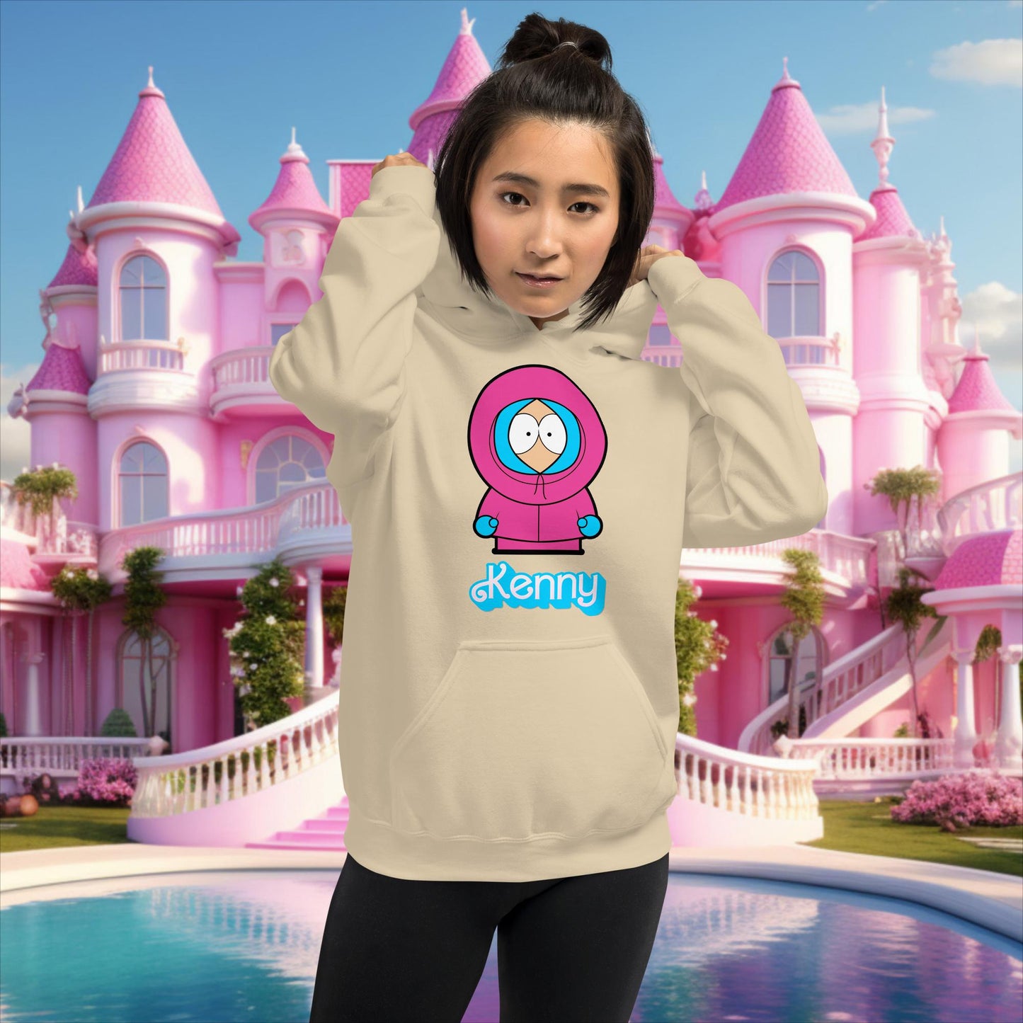 Kenny McCormick Ken Ryan Gosling Barbie South Park Kenny Unisex Hoodie Sand Hoodies Barbie Ken Kenny Movies South Park TV Shows Next Cult Brand