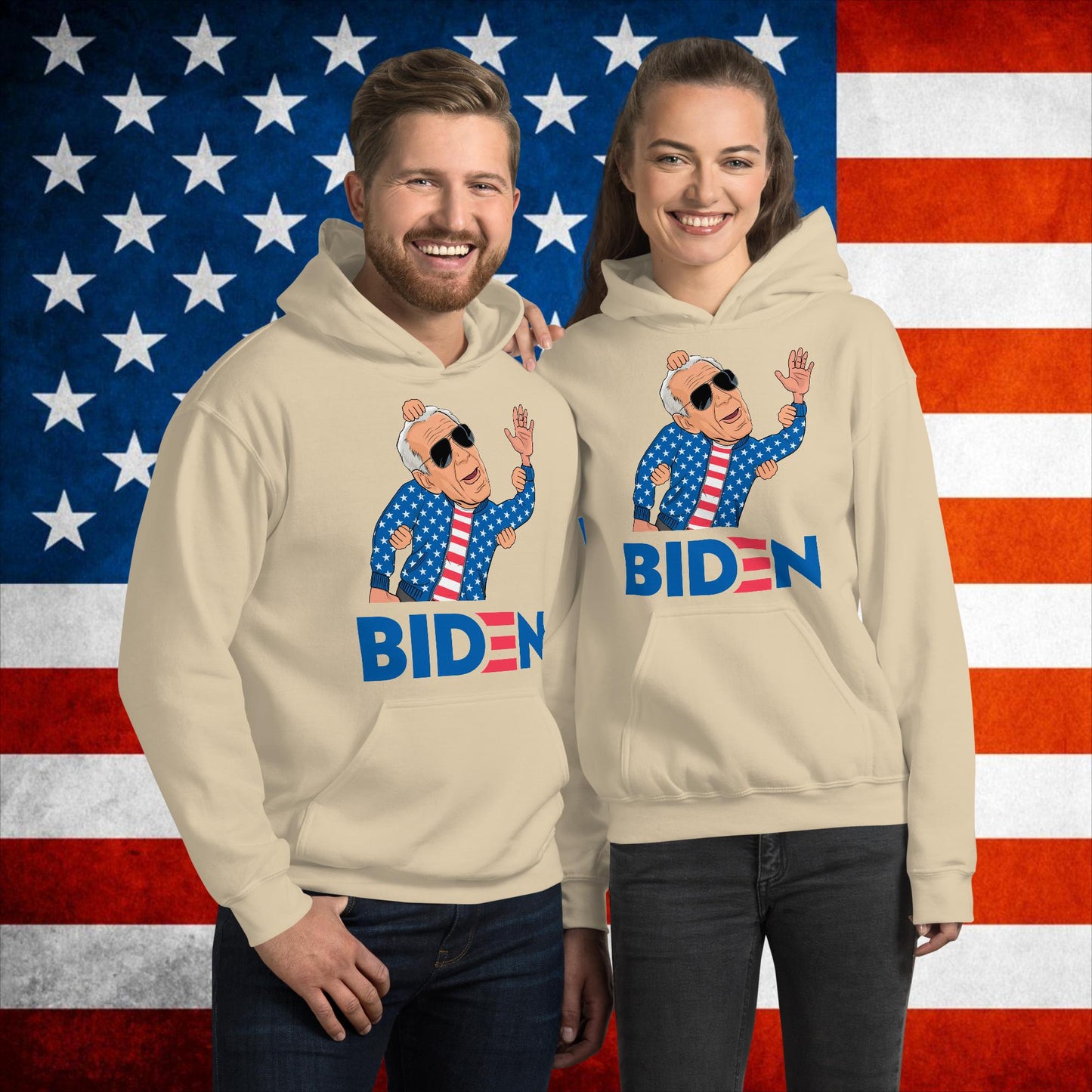 Weekend at Biden's Joe Biden Meme Democrat Republican Trump Gift Biden Gift 90s Vintage Unisex Hoodie Sand Hoodies Democrats Joe Biden Politics Next Cult Brand