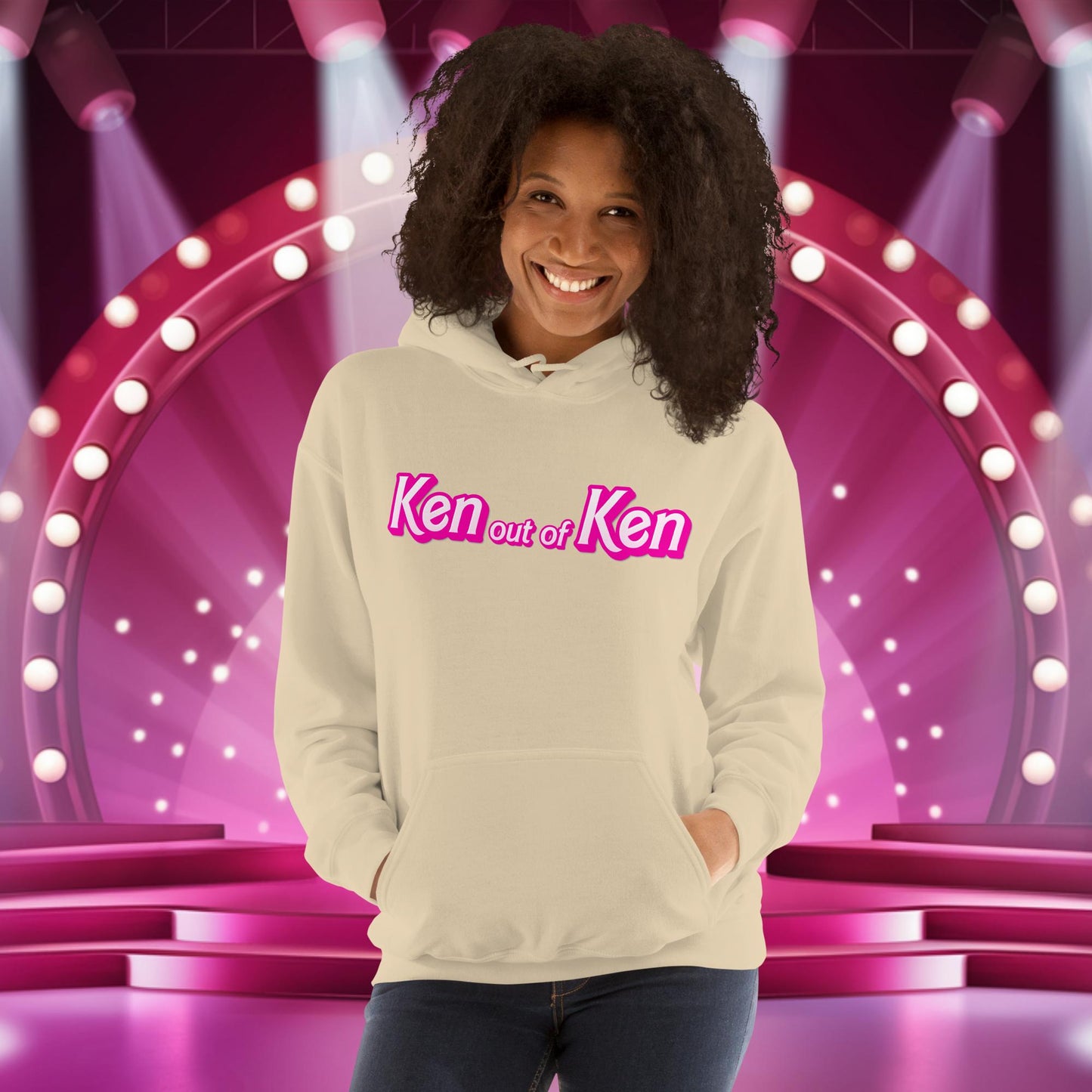 Ken out of Ken Barbie Movie Unisex Hoodie Sand Hoodies Barbie Ken Movies Next Cult Brand