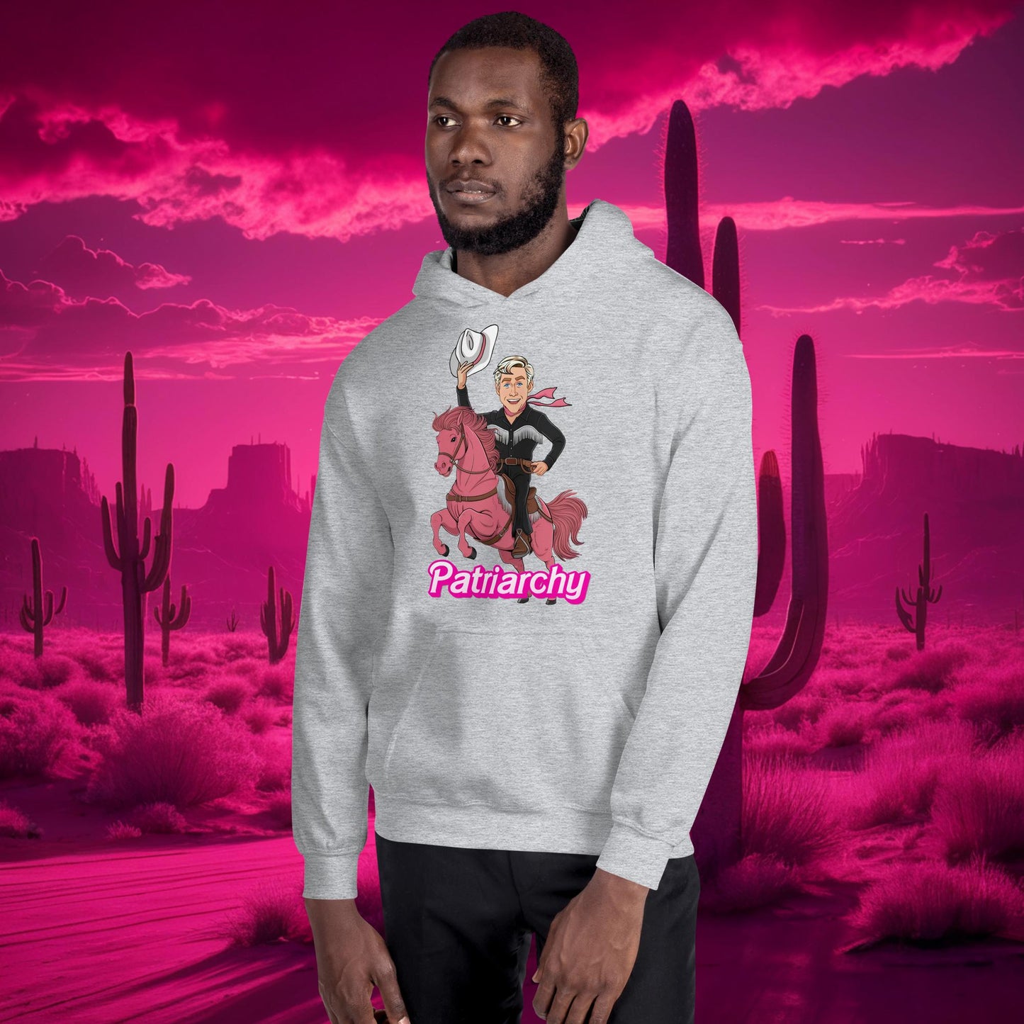 Ken Barbie Movie When I found out the patriarchy wasn't just about horses, I lost interest Unisex Hoodie Sport Grey Hoodies Barbie Celebrities Ken Movies Ryan Gosling Next Cult Brand