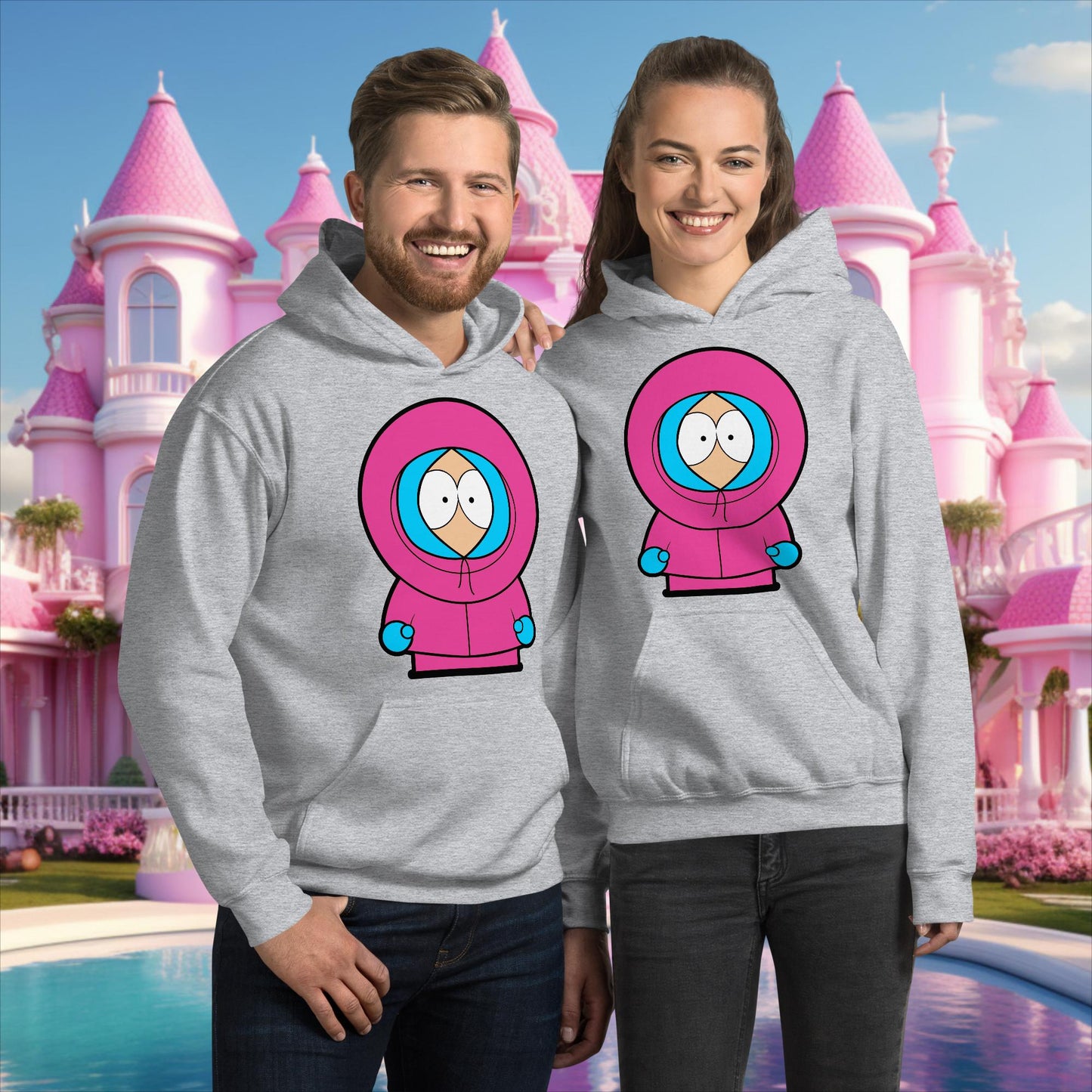 Kenny McCormick Ken Ryan Gosling Barbie South Park Kenny Unisex Hoodie Sport Grey Hoodies Barbie Ken Kenny Movies South Park TV Shows Next Cult Brand