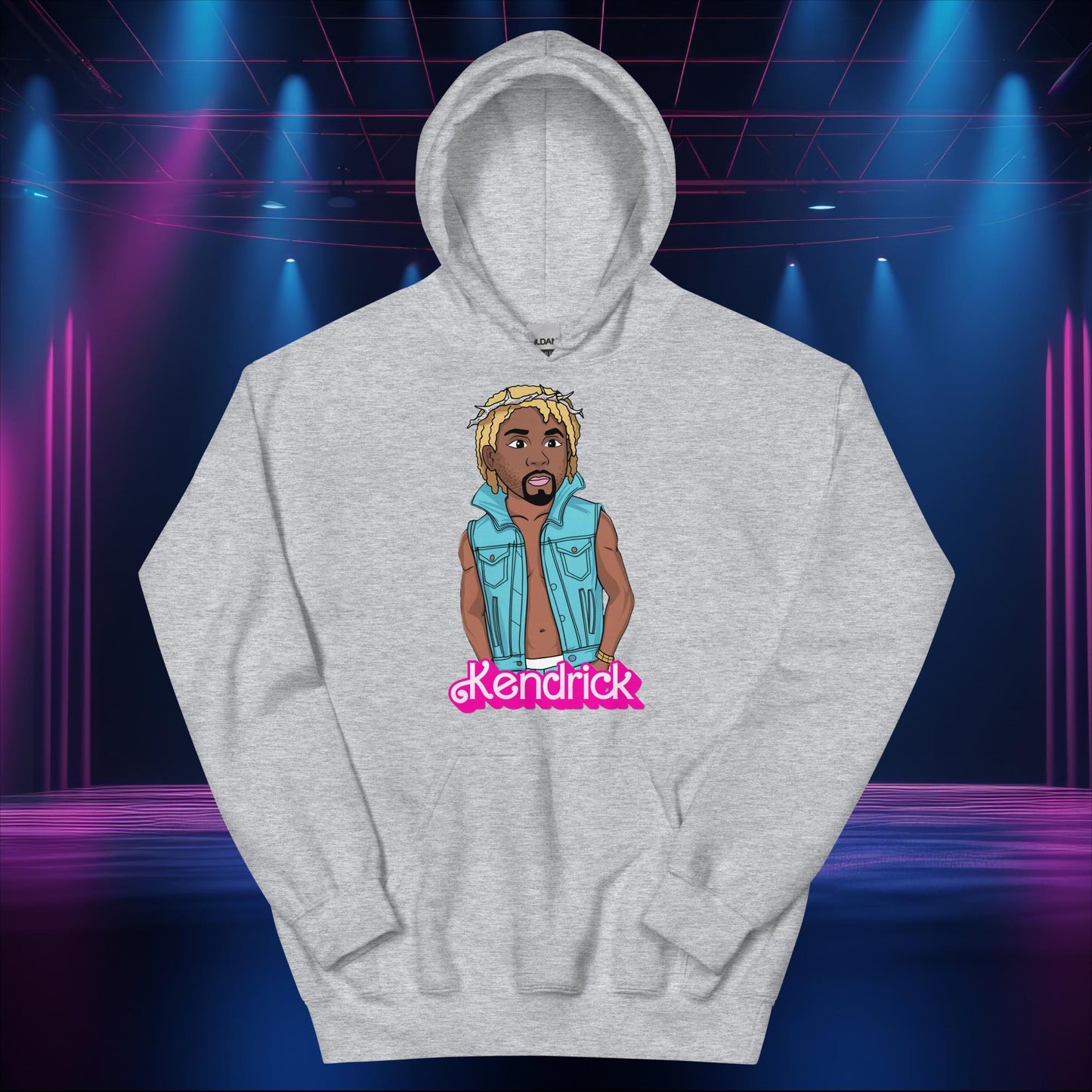 Kendrick Ken Ryan Gosling Barbie Hip Hop Rap Kendrick Lamar Unisex Hoodie Sport Grey Hoodies Barbie Ken Kendrick Lamar Movies Music Next Cult Brand