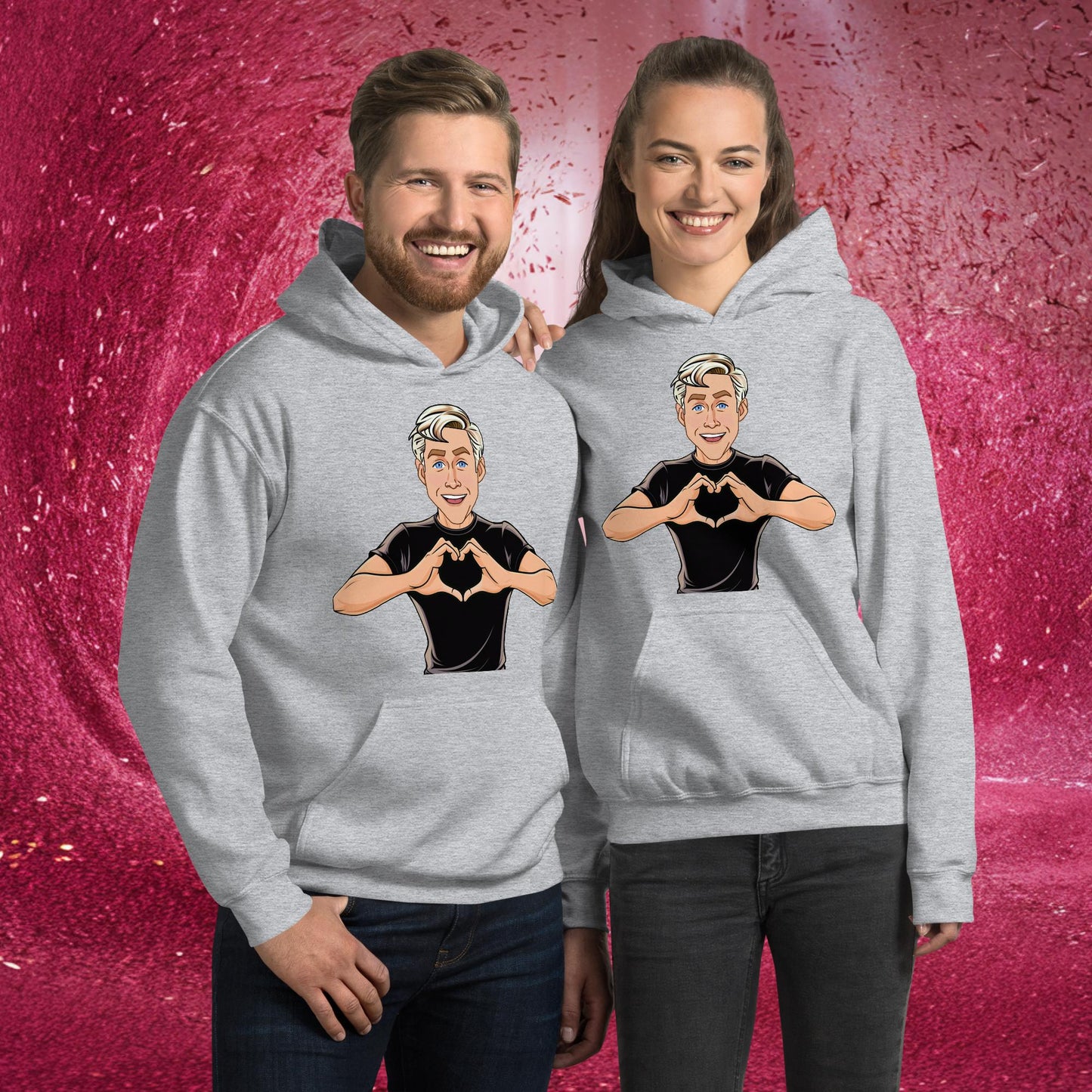 I Love Ryan Gosling Ken Barbie Movie I am Kenough Unisex Hoodie Sport Grey Hoodies Barbie Celebrities Ken Movies Ryan Gosling Next Cult Brand