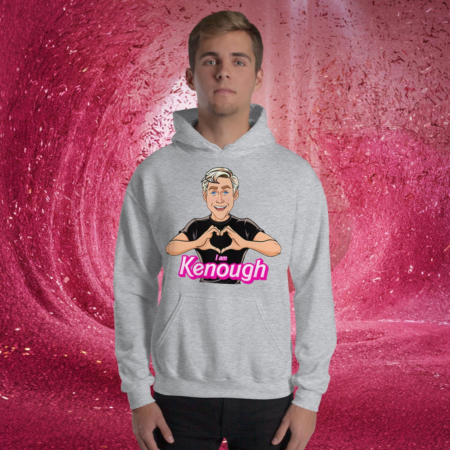 I am Kenough Ryan Gosling Ken Barbie Movie Unisex Hoodie Sport Grey Hoodies Barbie Celebrities Ken Movies Ryan Gosling Next Cult Brand