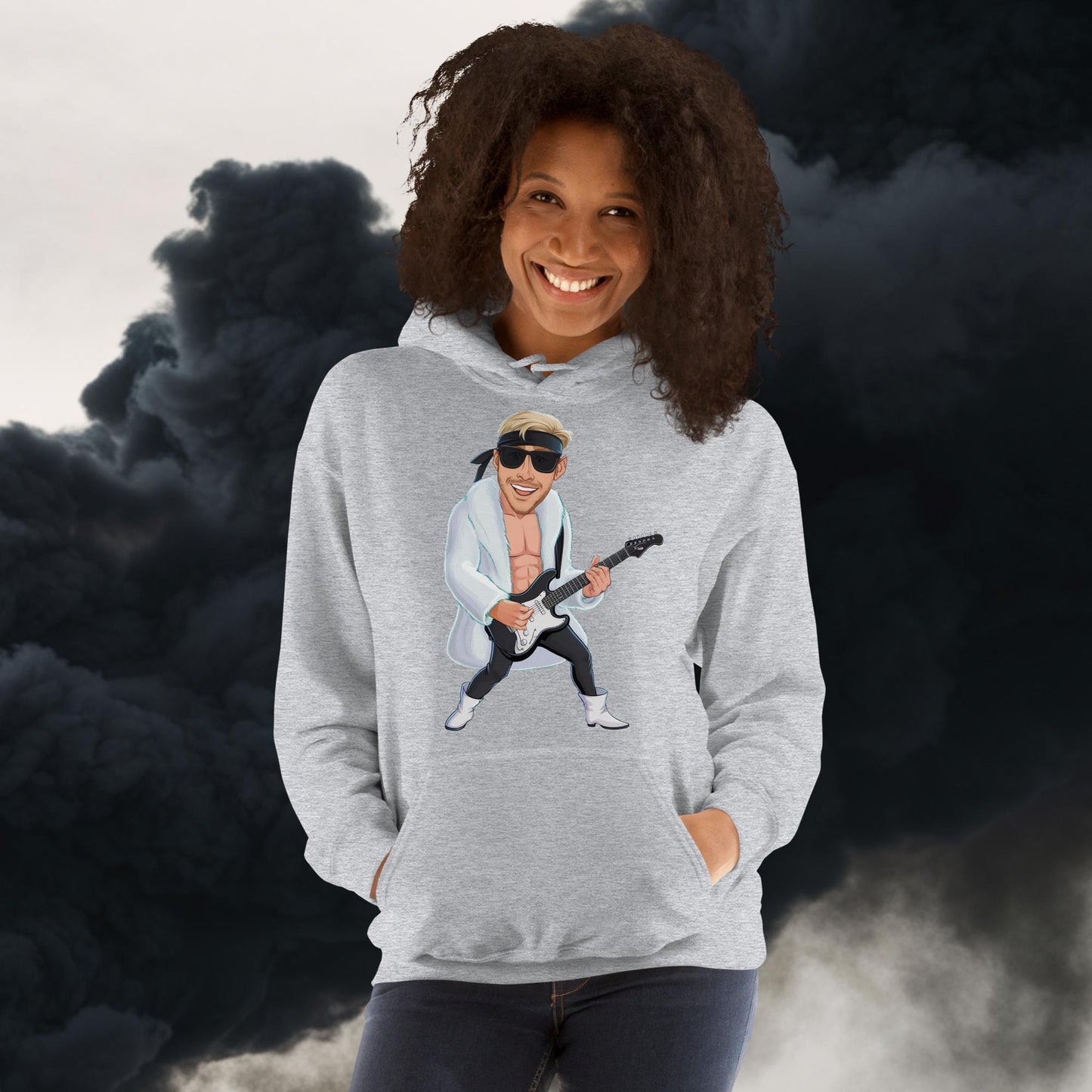 Rockstar Rock Music Unisex Hoodie Sport Grey Hoodies Barbie Celebrities Ken Movies Music Rock Music Ryan Gosling Next Cult Brand