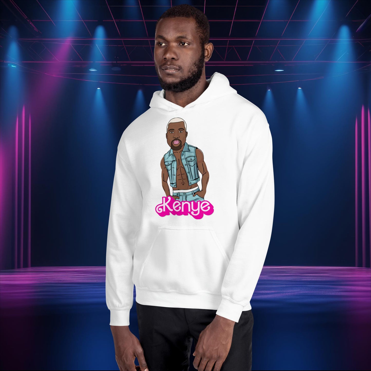 Kanye West Hoodie Kanye Jumper Kanye Pullover Barbie Hoodie Barbie Jumper Ken Hoodie Ken Jumper Ryan Gosling Hoodie Barbie Gift Ken Gift White Hoodies Barbie Kanye West Ken Movies Music Next Cult Brand