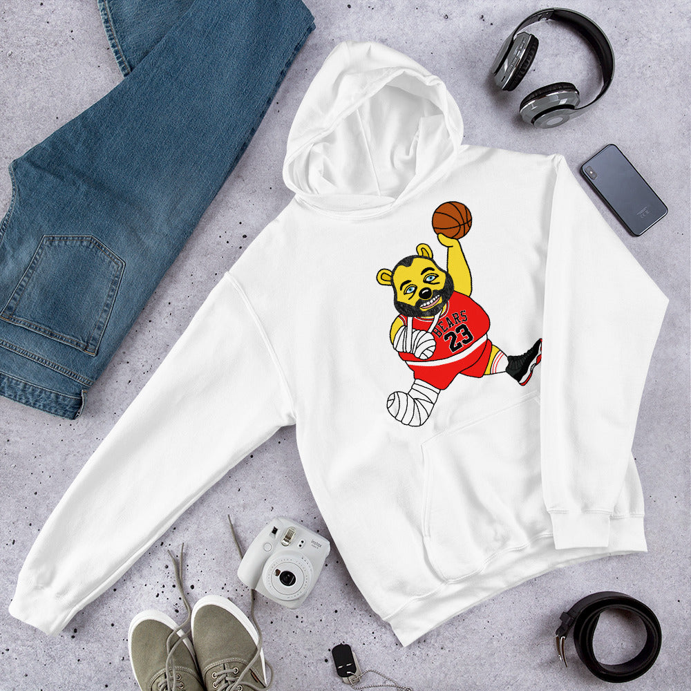 Air Segura, Tom Segura Basketball, Your Mom's House (YMH), 2 Bears 1 Cave, Funny Unisex Hoodie White Hoodies 2 Bears 1 Cave Air Segura Podcasts Stand-up Comedy Tom Segura YMH Next Cult Brand