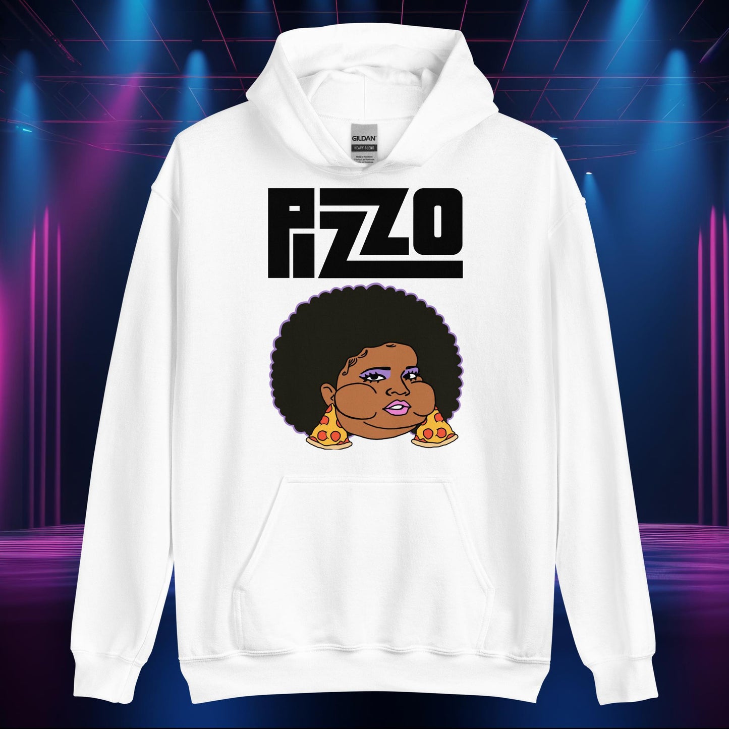 Pizzo Lizzo Pizza Lizzo Merch Lizzo Gift Body Positivity Body empowerment Lizzo Unisex Hoodie White Hoodies Lizzo Music Next Cult Brand