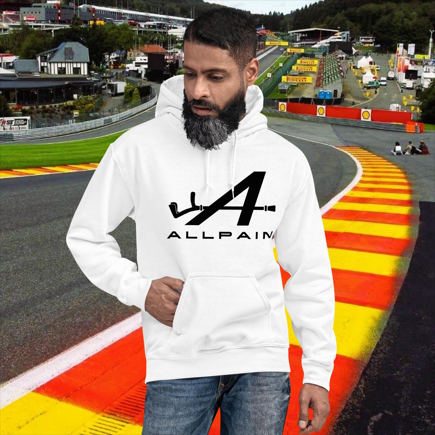 Allpain Alpine F1 Formula 1 Pierre Gasly Esteban Ocon Alpine Unisex Hoodie White Hoodies Alpine F1 Next Cult Brand