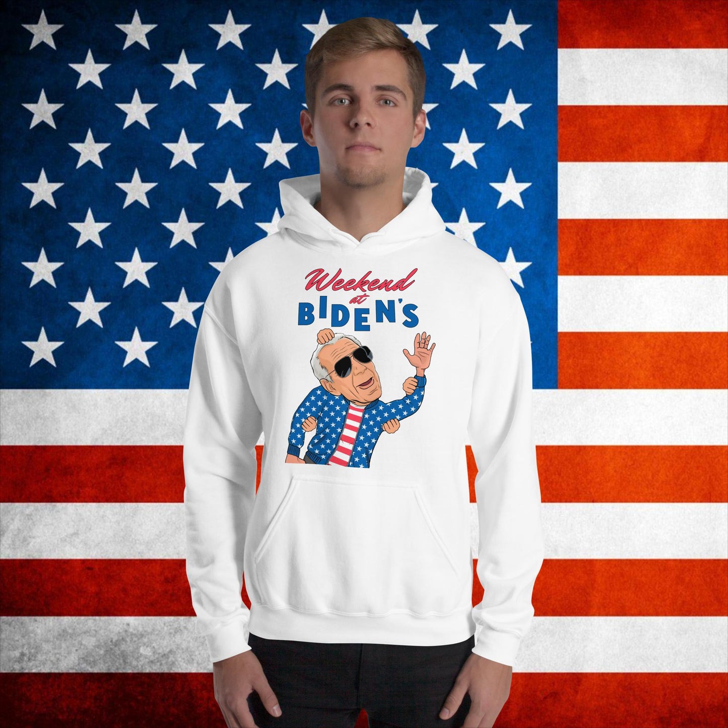 Weekend at Biden's Hoodie Joe Biden Meme Pullover Democrat Hoodie Republican Hoodie Trump Hoodie Politics Hoodie Elections Hoodie Trump GiftUnisex Hoodie White Hoodies Democrats Joe Biden Politics Next Cult Brand