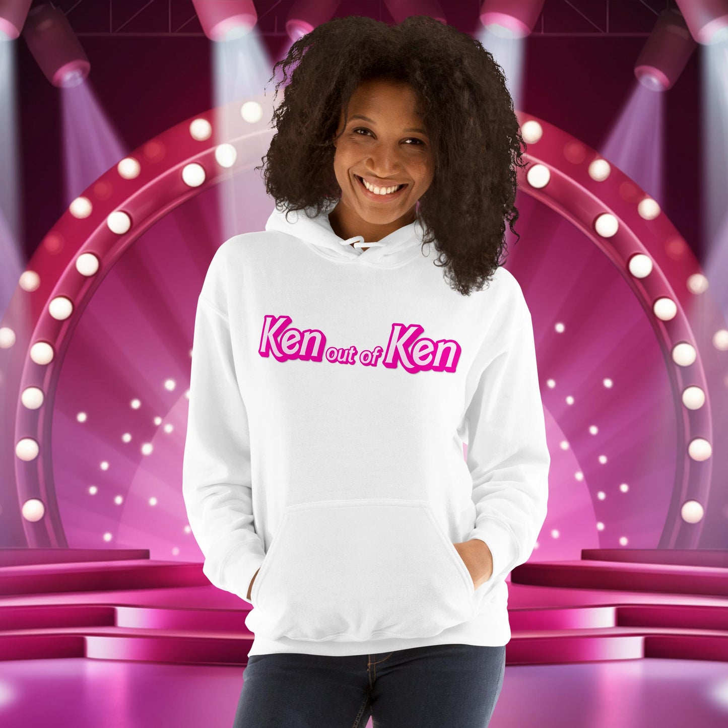 Ken out of Ken Barbie Movie Unisex Hoodie White Hoodies Barbie Ken Movies Next Cult Brand