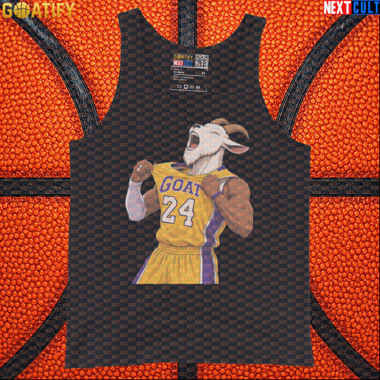 Kobe Bryant Tank Top – No. 24 GOAT Celebration Muscle Shirt for Basketball Training Black Tank Tops Next Cult Brand