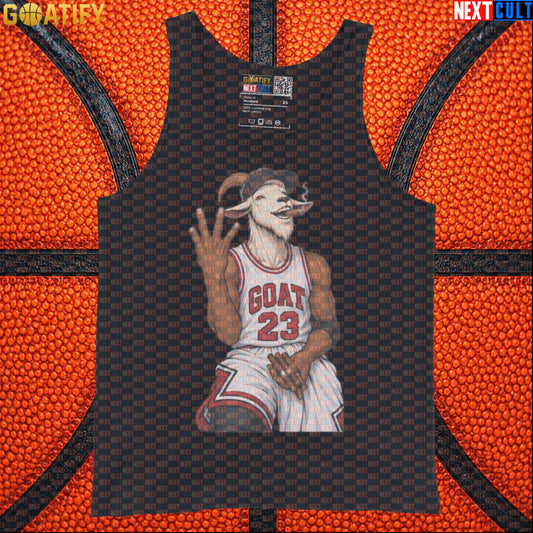 Michael Jordan Tank Top – GOAT Cigar Celebration Vest for Chicago Bulls Basketball Fans Black Tank Tops Next Cult Brand