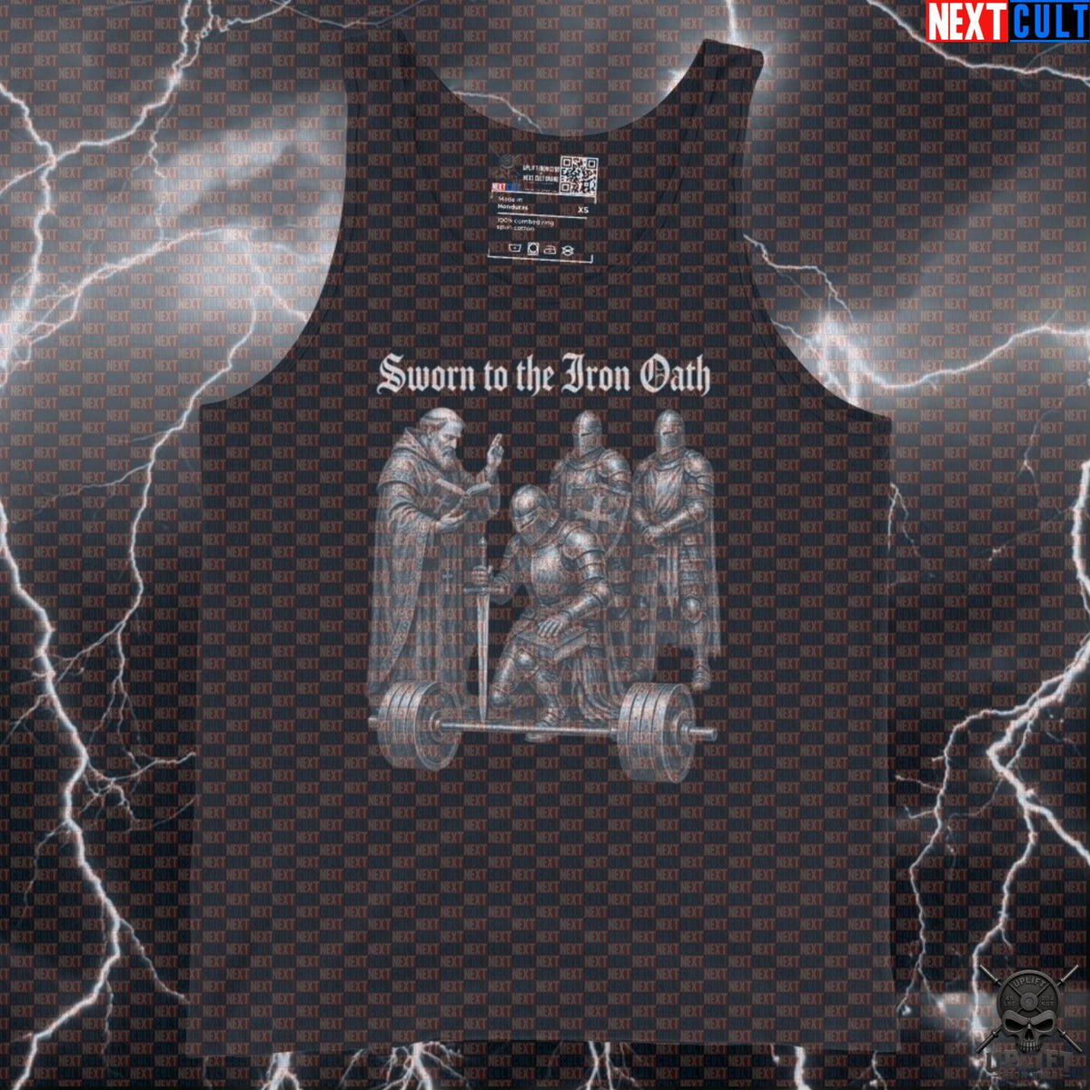Gym Tank Top Sworn to the Iron Oath Medieval Knight Muscle Shirt for Heavy Lifters Tank Tops Next Cult Brand