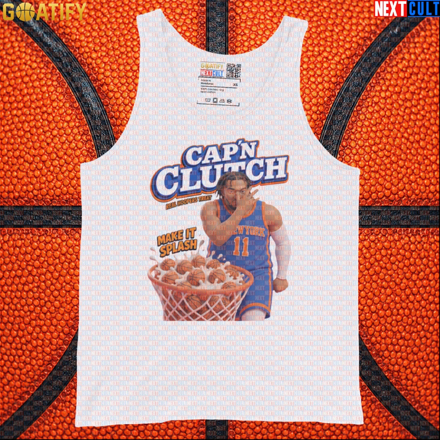 Jalen Brunson Tank Top – Real Hoppers Treat Muscle Shirt for Knicks Fans White Tank Tops Next Cult Brand