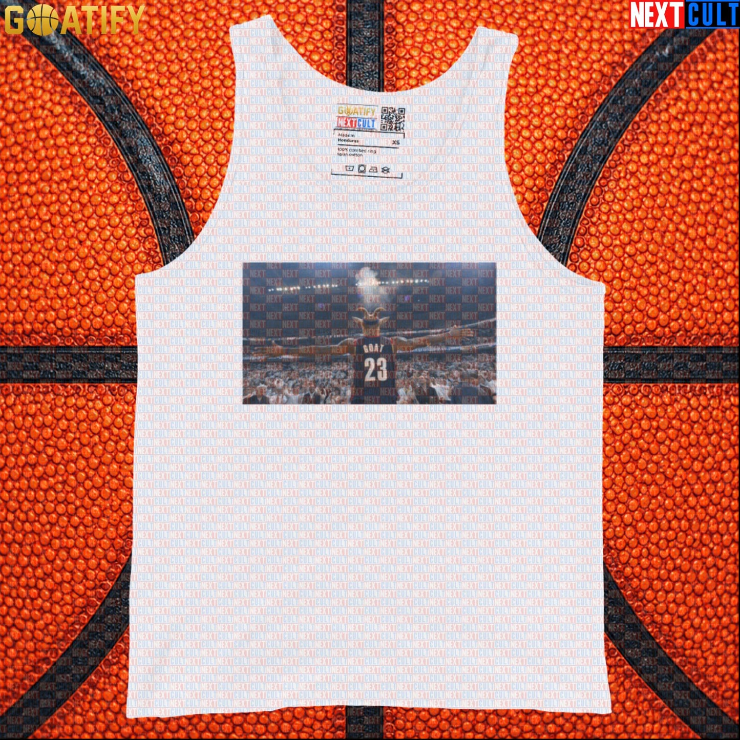 LeBron James Tank Top – Chalk Toss Muscle Shirt for Basketball Training and Cavs Fans White Tank Tops Next Cult Brand