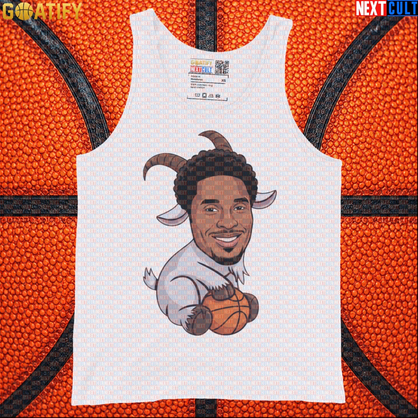 Kobe Bryant Tank Top – Young Kobe No. 8 GOAT Muscle Shirt for Lakers Basketball Fans White Tank Tops Next Cult Brand