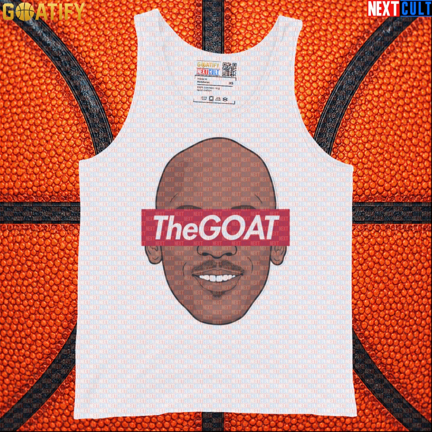 Michael Jordan Tank Top – The GOAT Chicago Bulls 6 Rings Athletic Shirt for NBA Fans White Tank Tops Next Cult Brand
