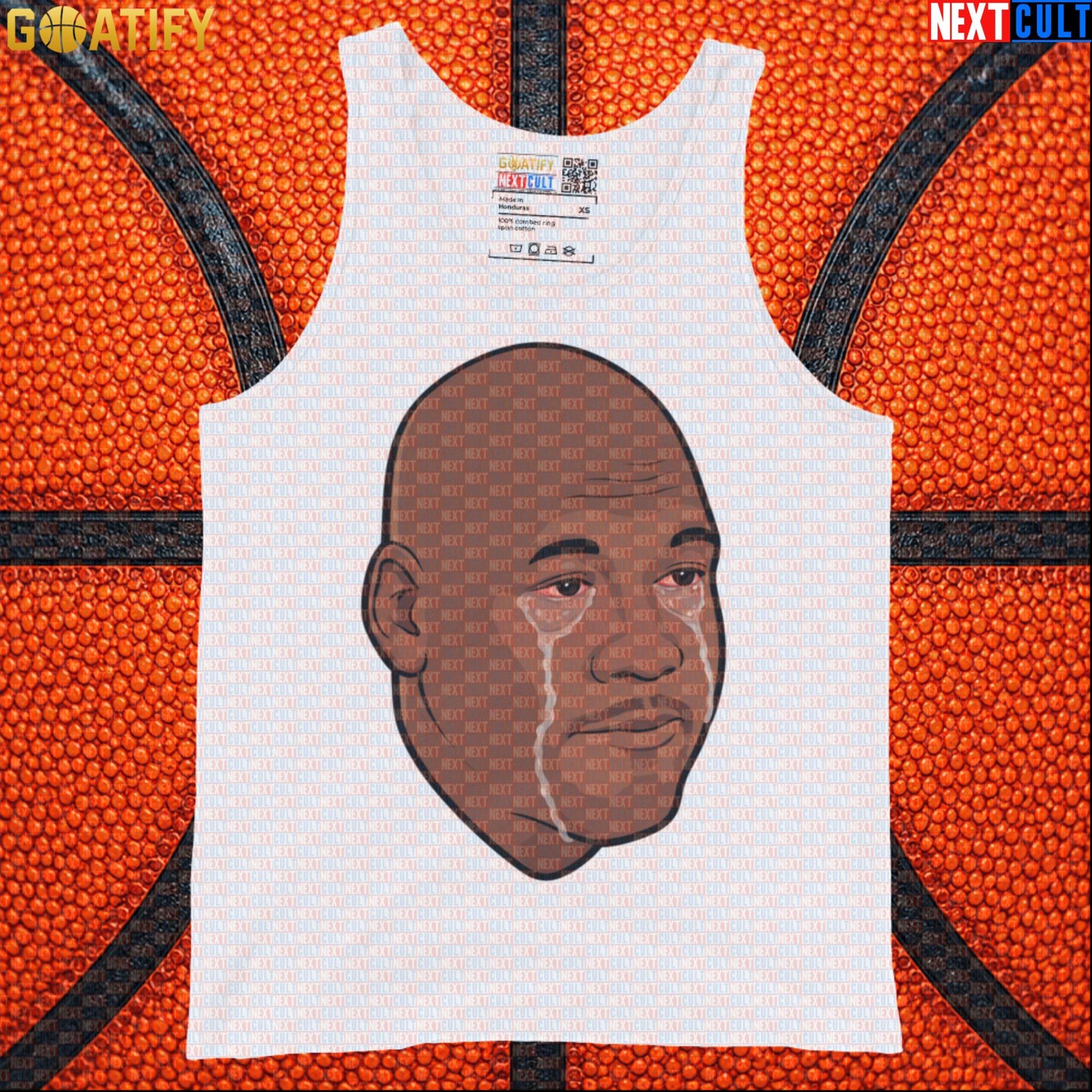 Michael Jordan Tank Top Crying Jordan Meme Muscle Shirt for Chicago Bulls NBA Fans White Tank Tops Next Cult Brand